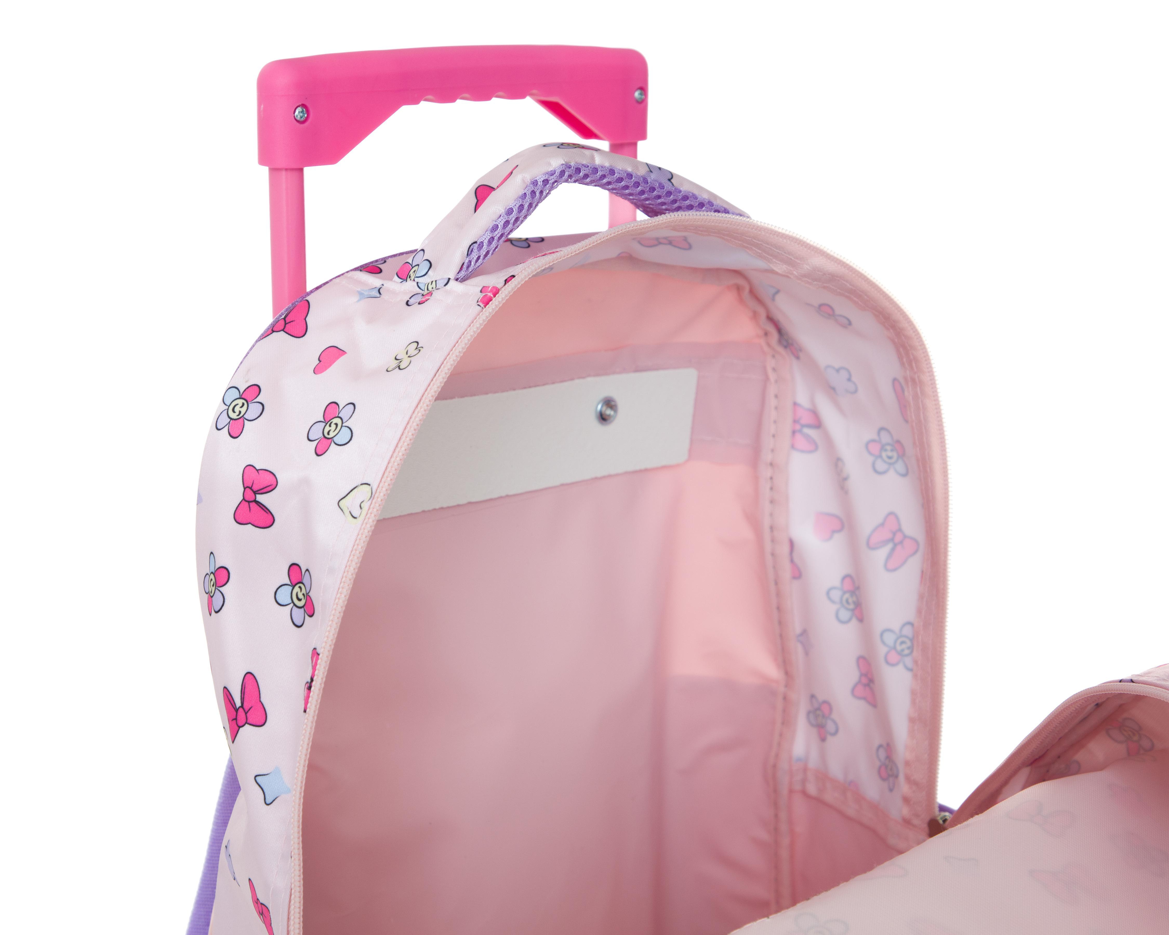 Foto 5 pulgar | Mochila con Ruedas Disney Minnie Mouse Rosa