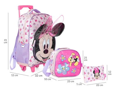 Foto 6 | Mochila con Ruedas Disney Minnie Mouse Rosa