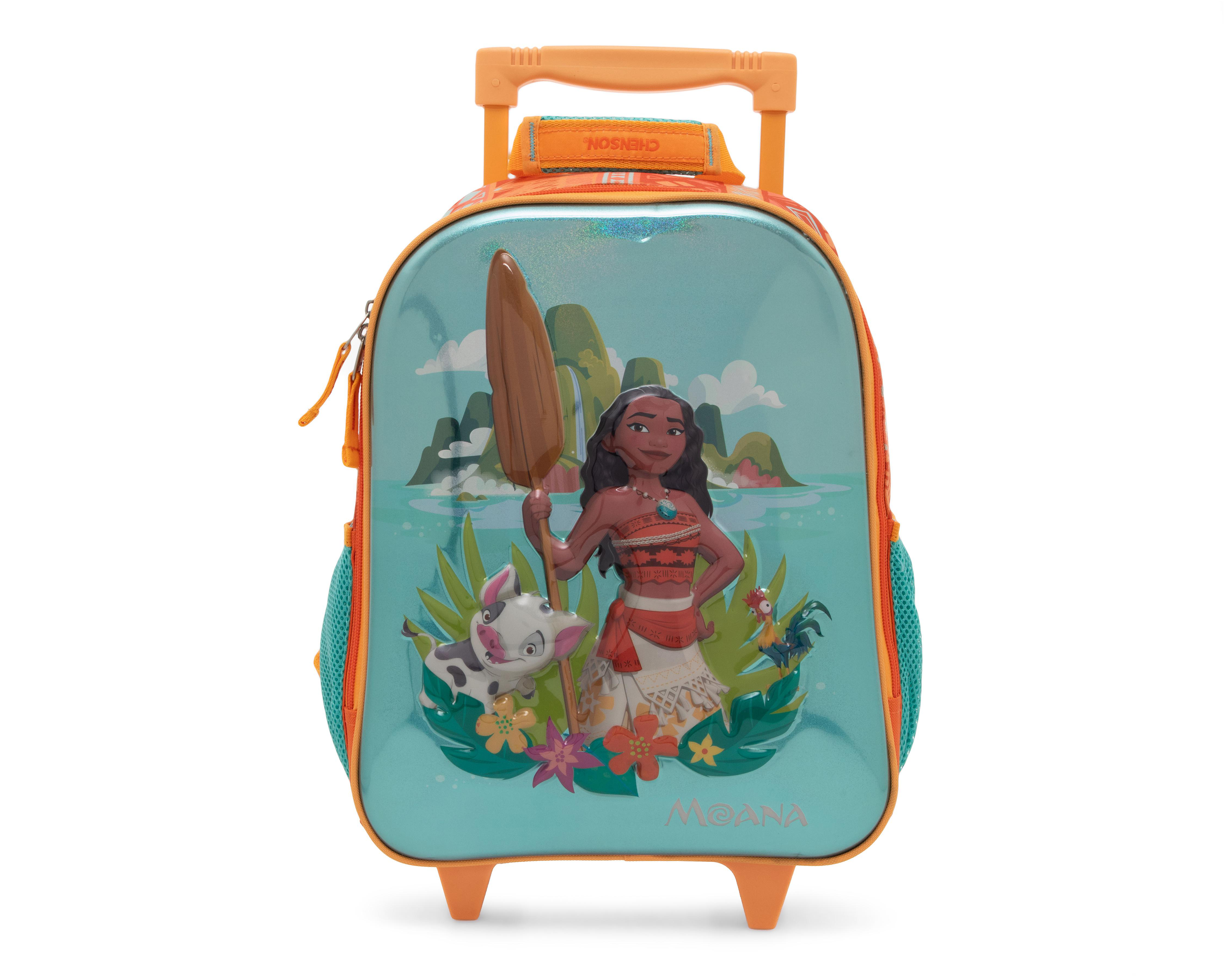 Foto 2 pulgar | Mochila con Ruedas Chenson Disney Moana Anaranjada