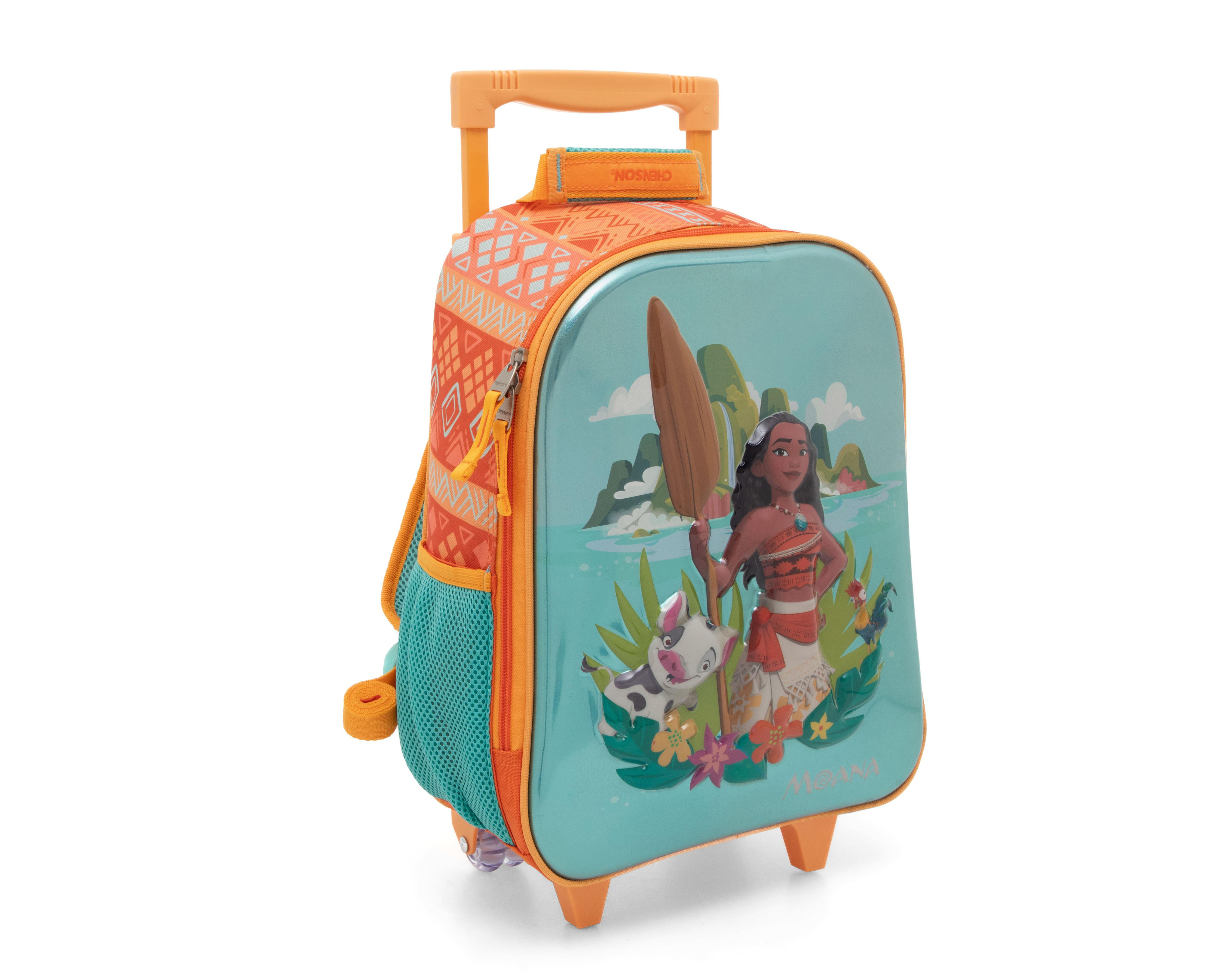 Foto 3 pulgar | Mochila con Ruedas Chenson Disney Moana Anaranjada