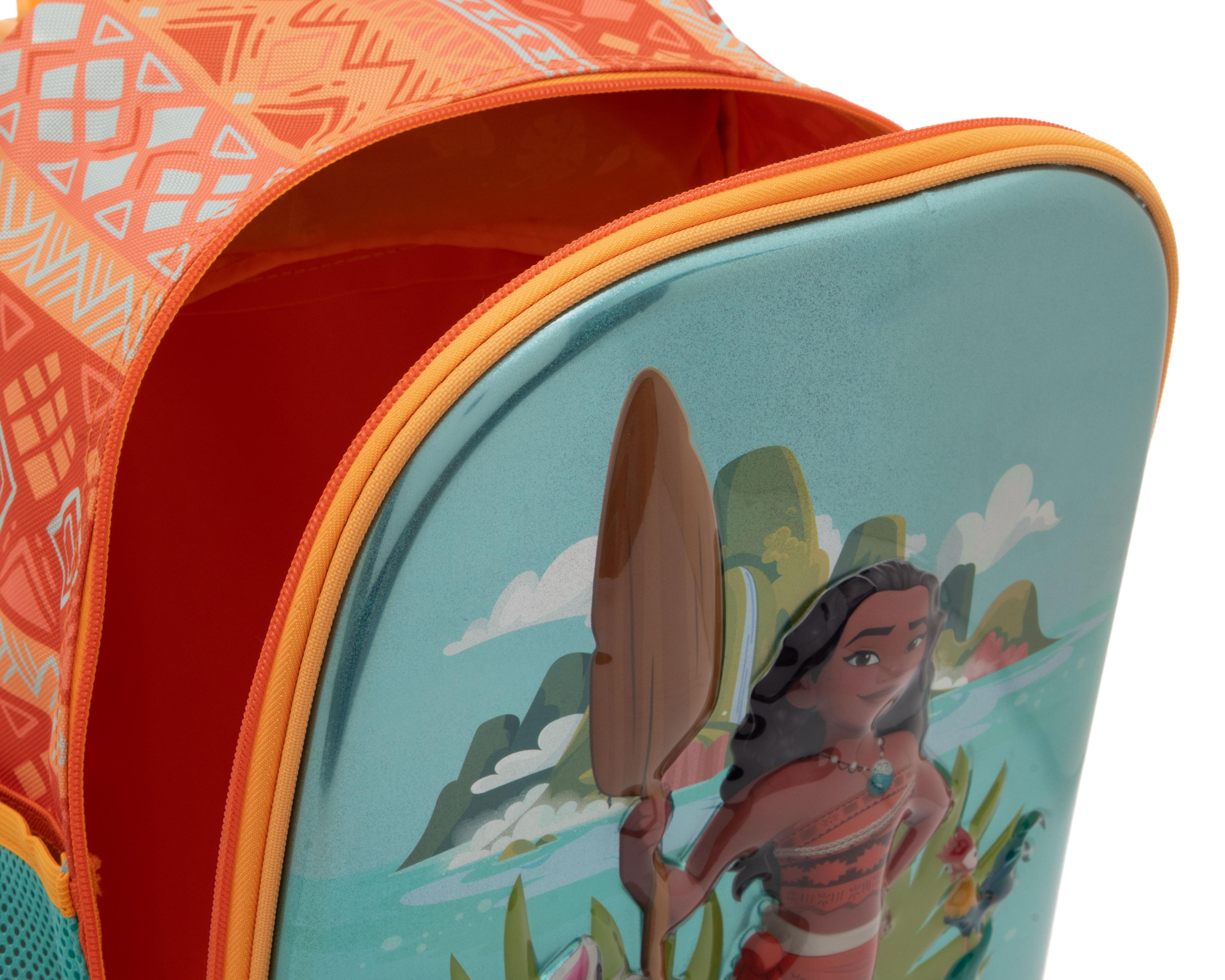 Foto 7 pulgar | Mochila con Ruedas Chenson Disney Moana Anaranjada