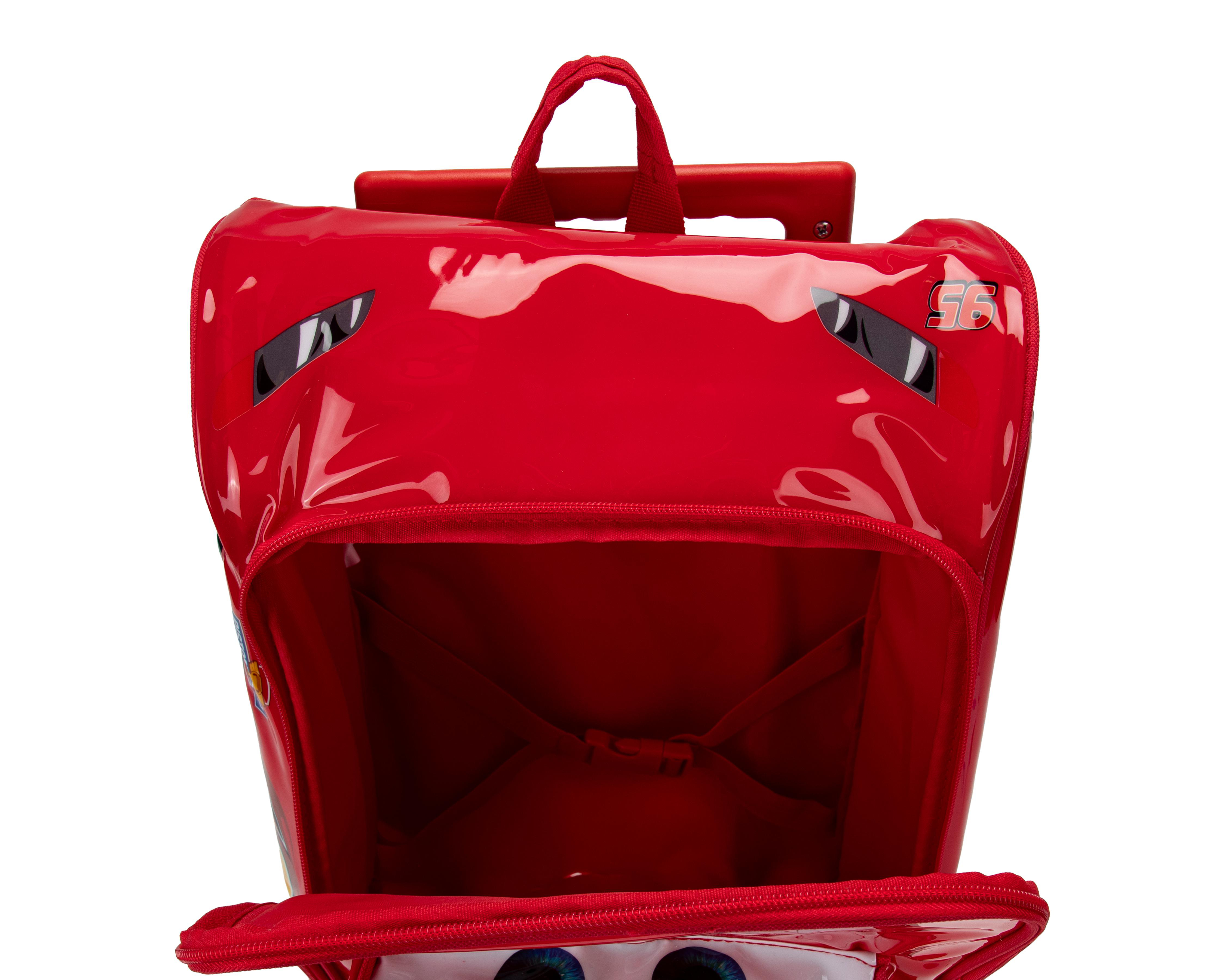 Foto 6 pulgar | Mochila con Ruedas Disney Cars Roja