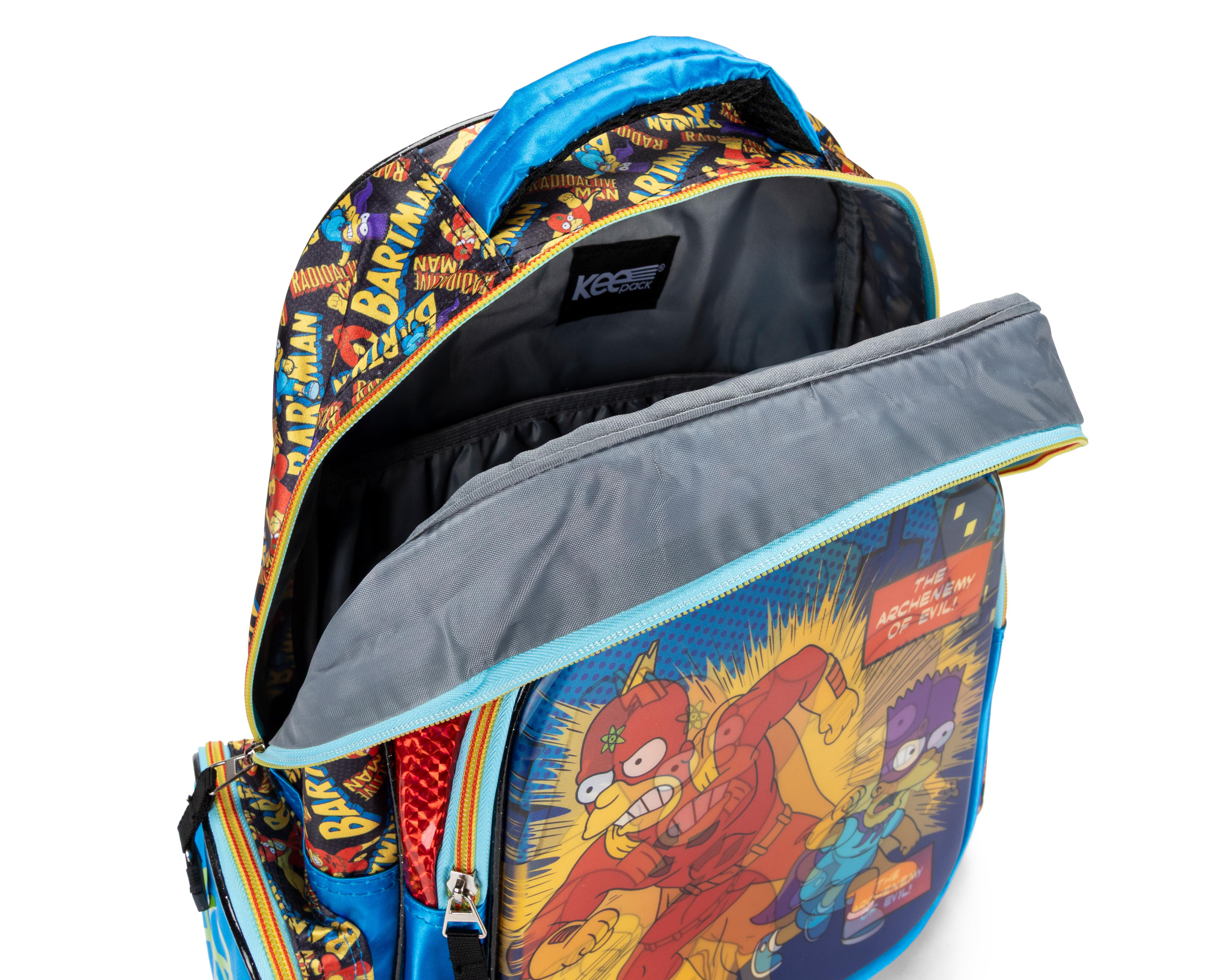 Foto 6 pulgar | Mochila Escolar Disney The Simpsons