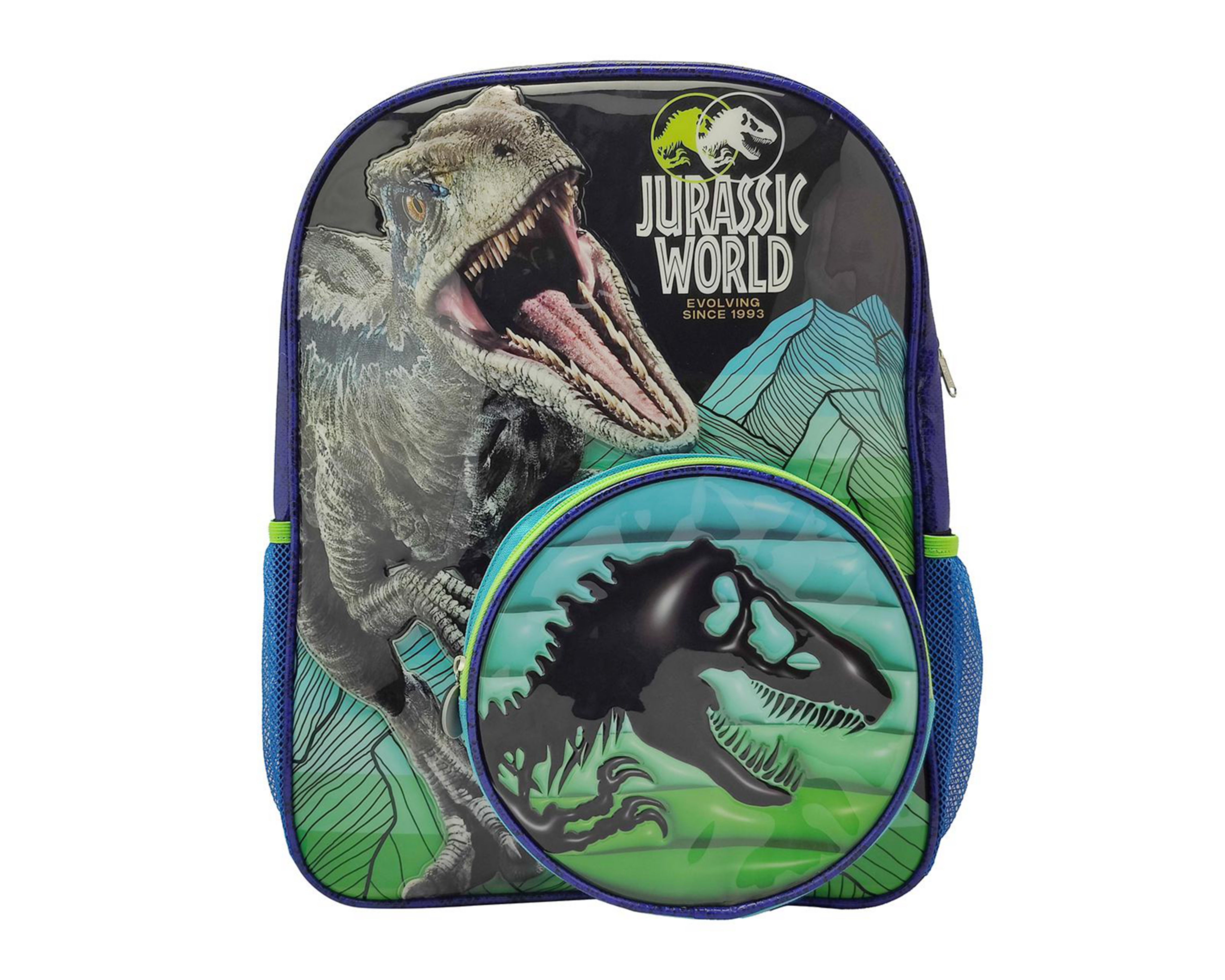 Foto 2 pulgar | Mochila Escolar Jurassic World Azul