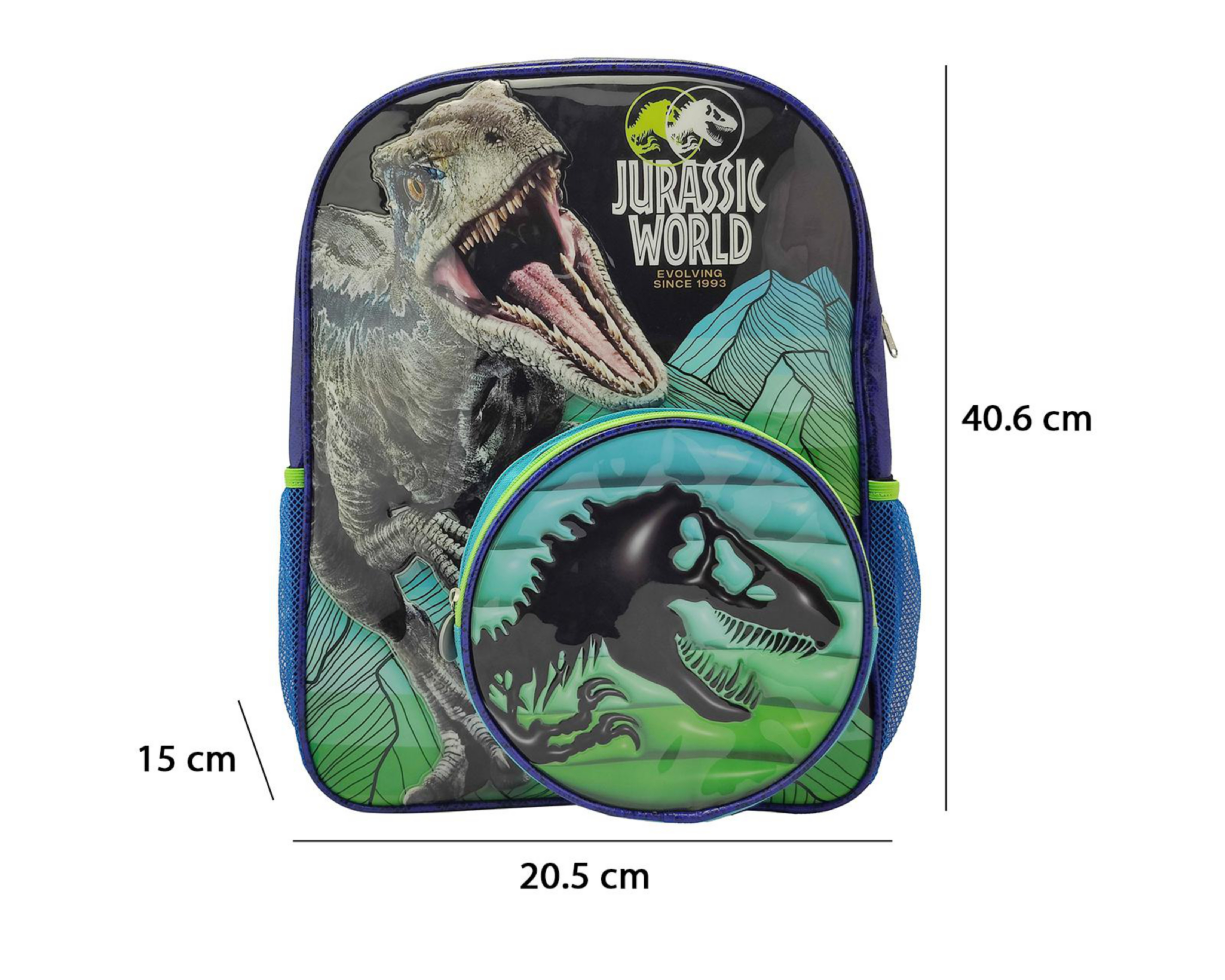 Foto 6 pulgar | Mochila Escolar Jurassic World Azul