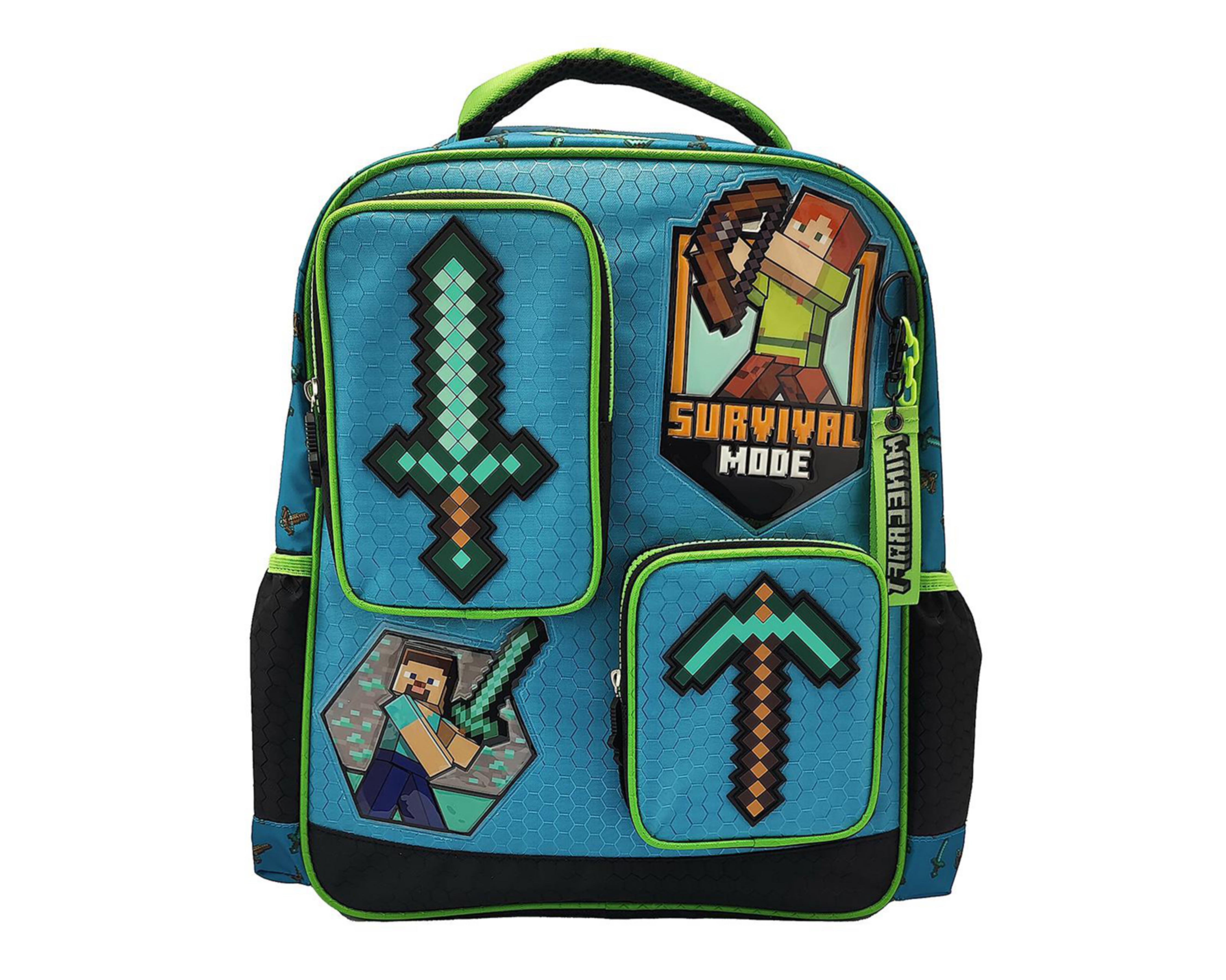 Foto 2 pulgar | Mochila Escolar Minecraft Estampada