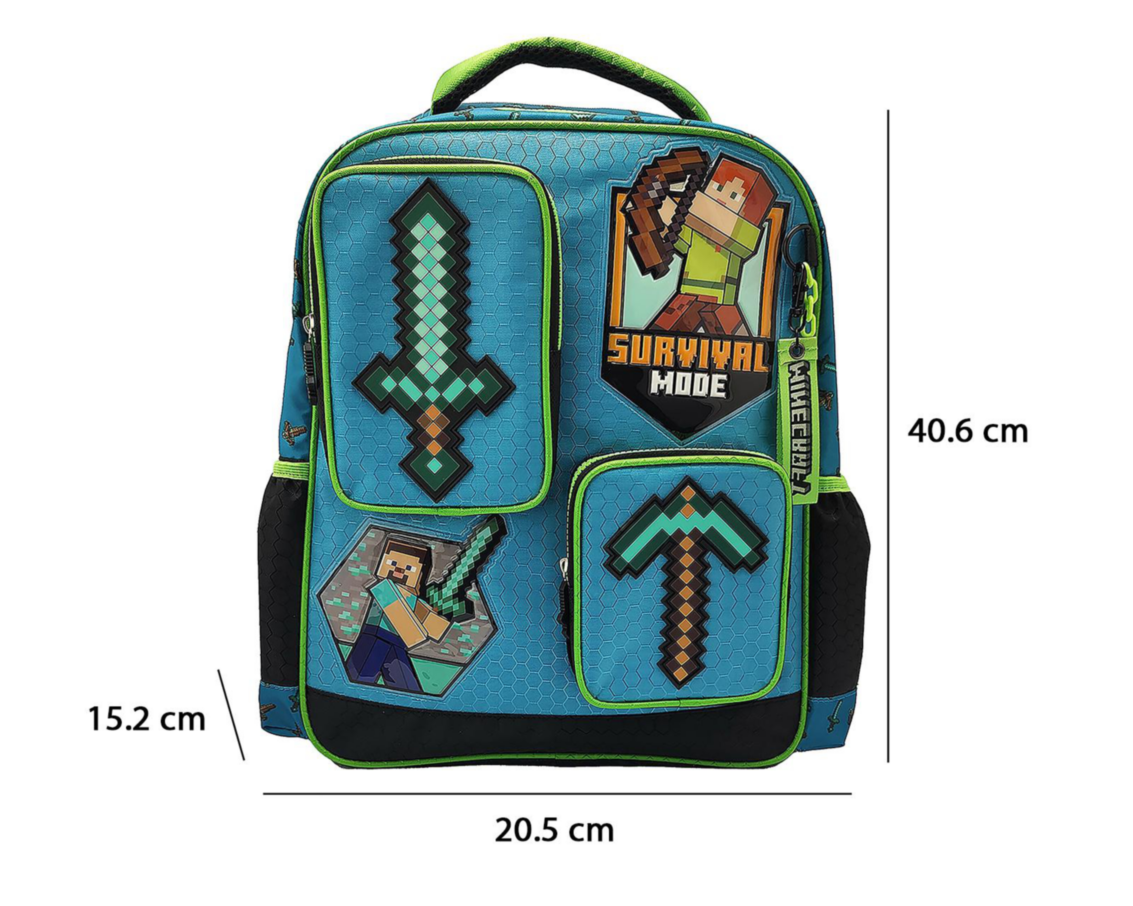 Foto 6 pulgar | Mochila Escolar Minecraft Estampada