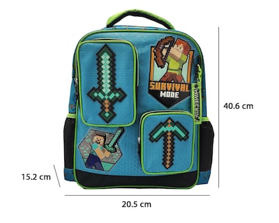 Foto 5 | Mochila Escolar Minecraft Estampada