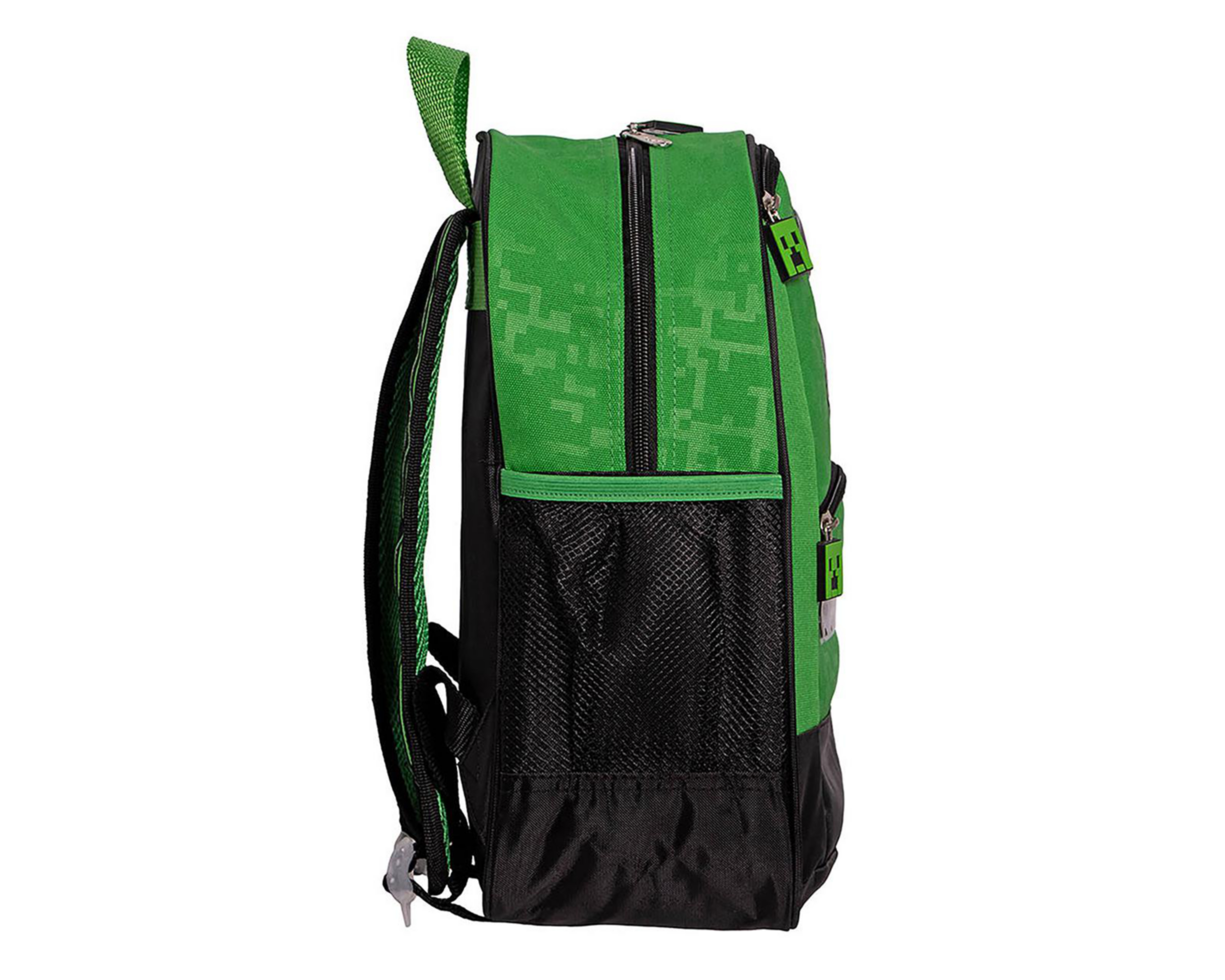 Foto 3 pulgar | Mochila Escolar Minecraft Verde