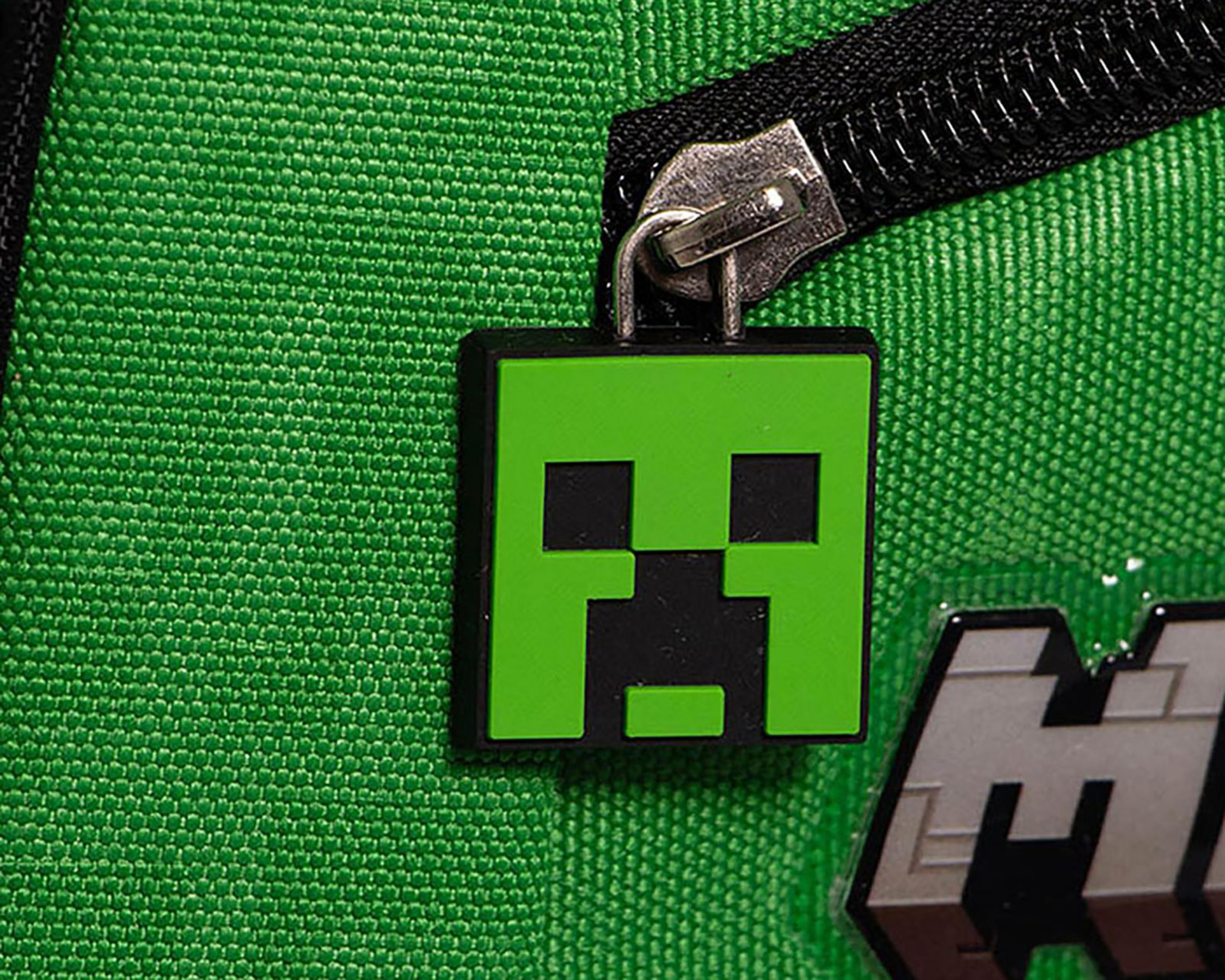 Foto 5 pulgar | Mochila Escolar Minecraft Verde