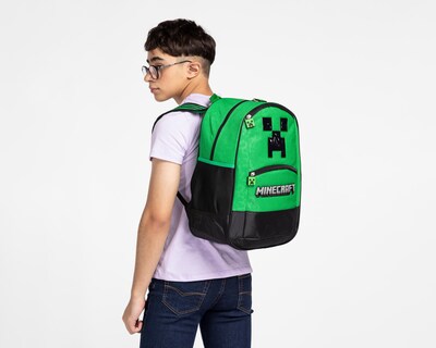 Foto 7 | Mochila Escolar Minecraft Verde