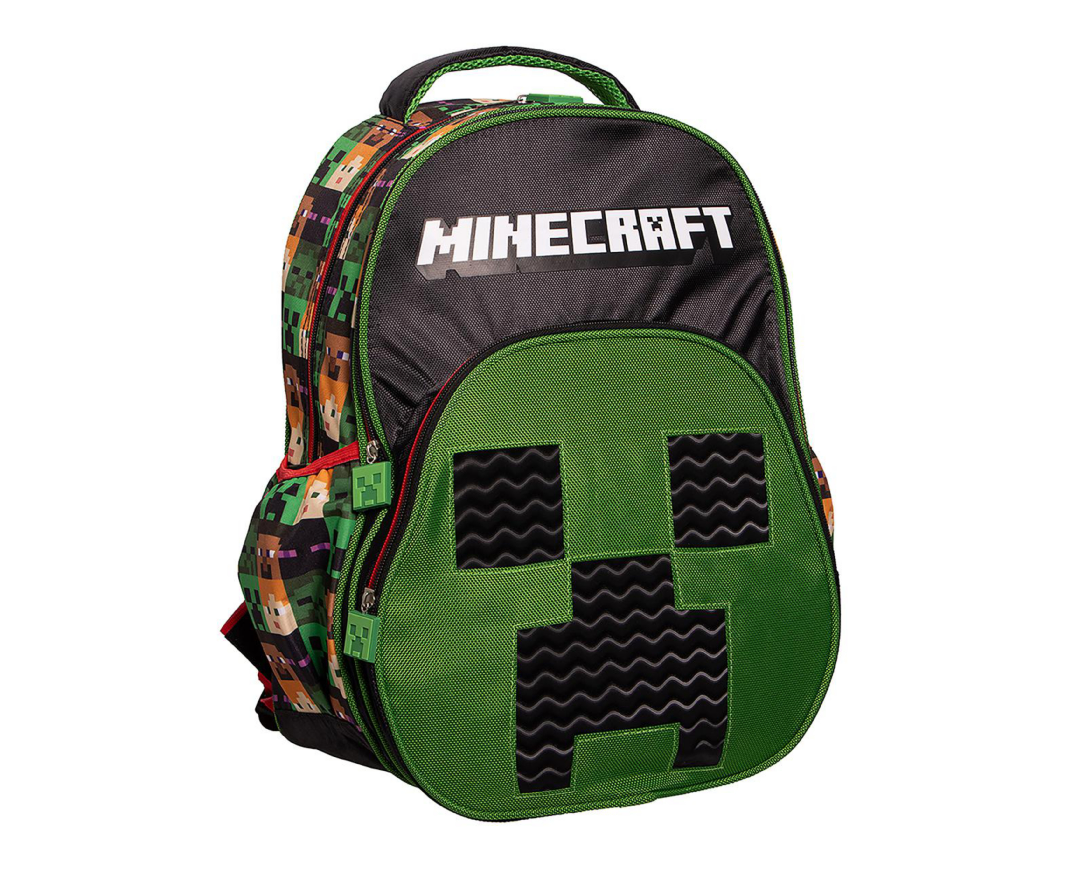 Foto 3 pulgar | Mochila Escolar Minecraft Estampada