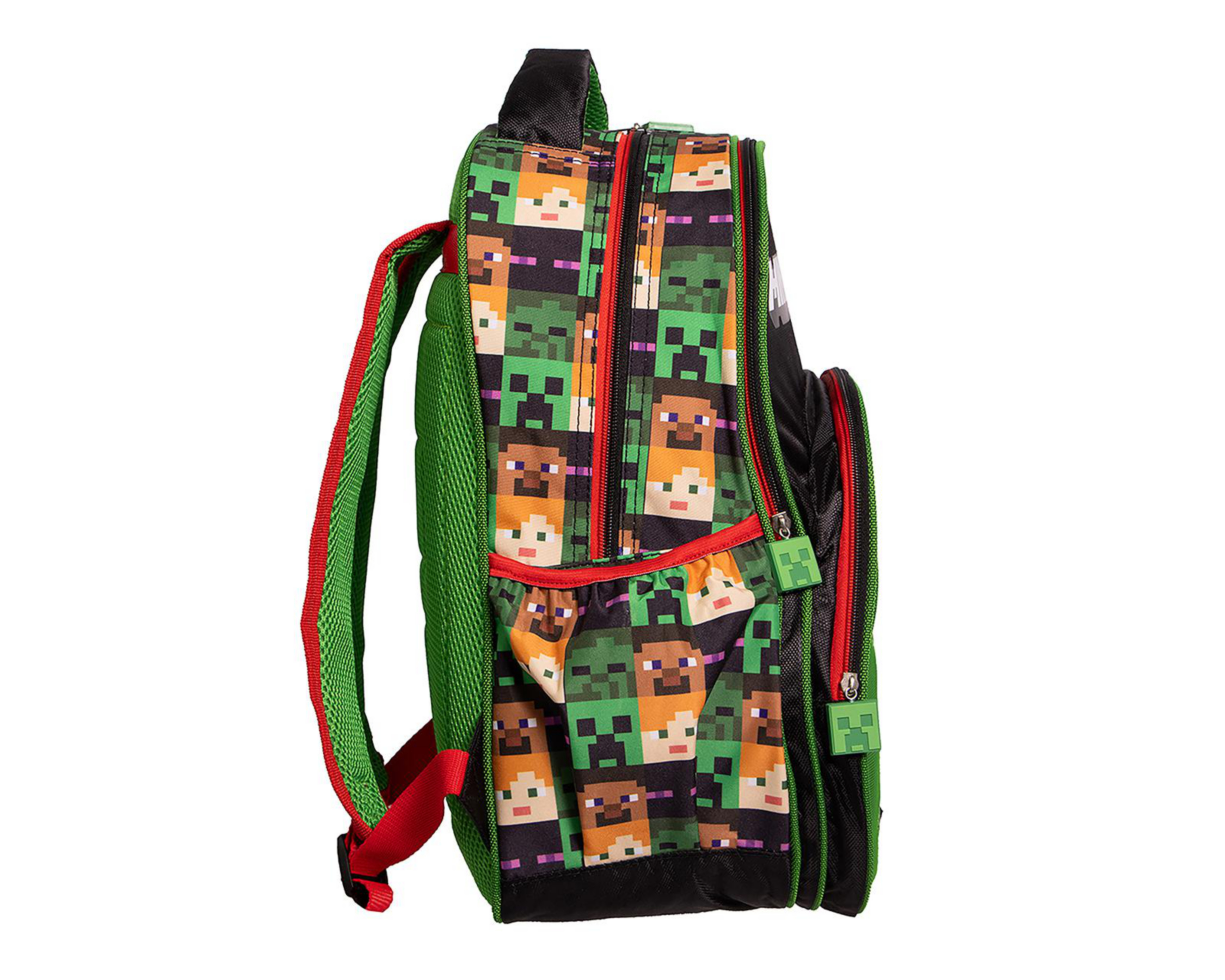 Foto 4 pulgar | Mochila Escolar Minecraft Estampada