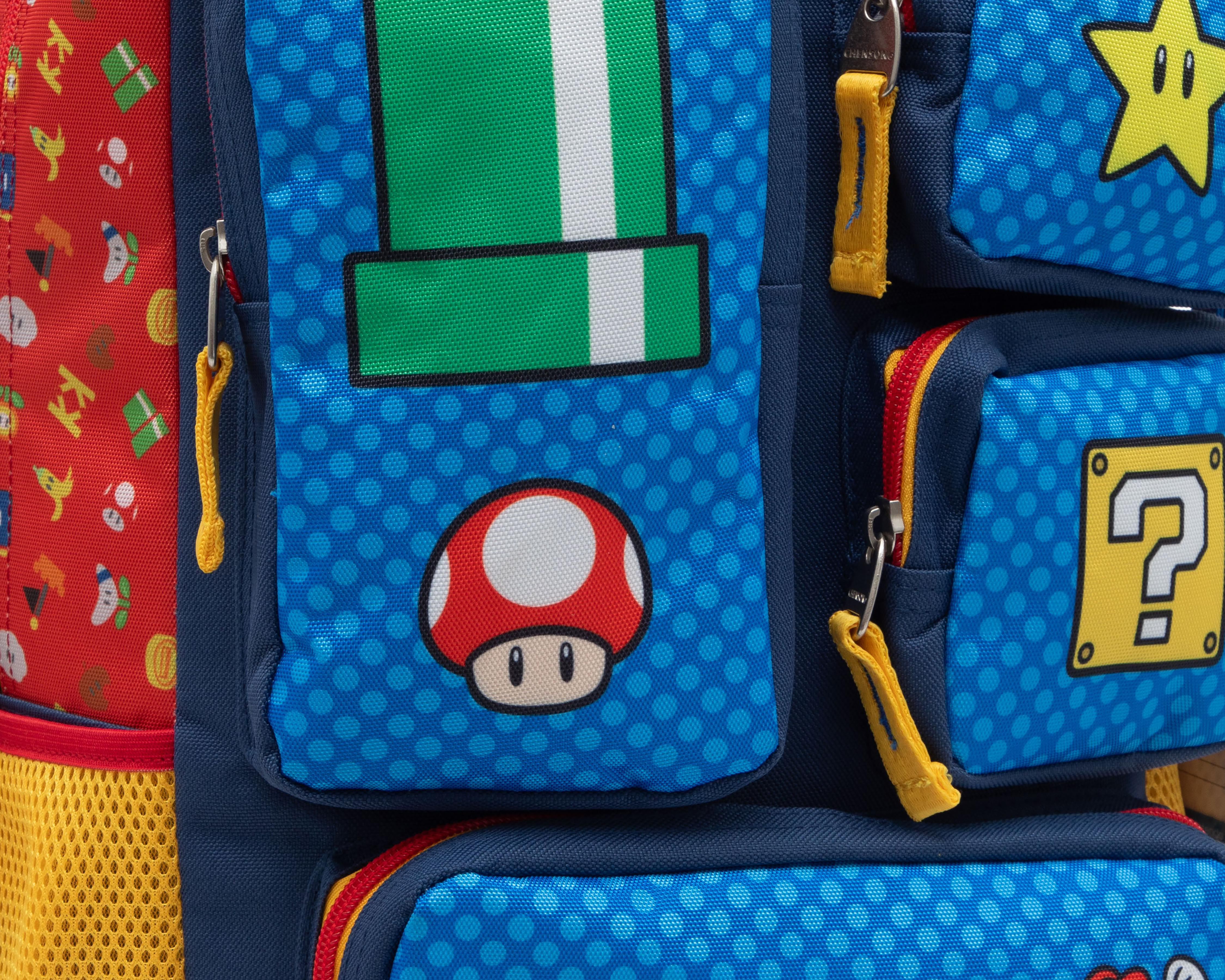 Foto 6 pulgar | Mochila Chenson Super Mario Azul Estampada