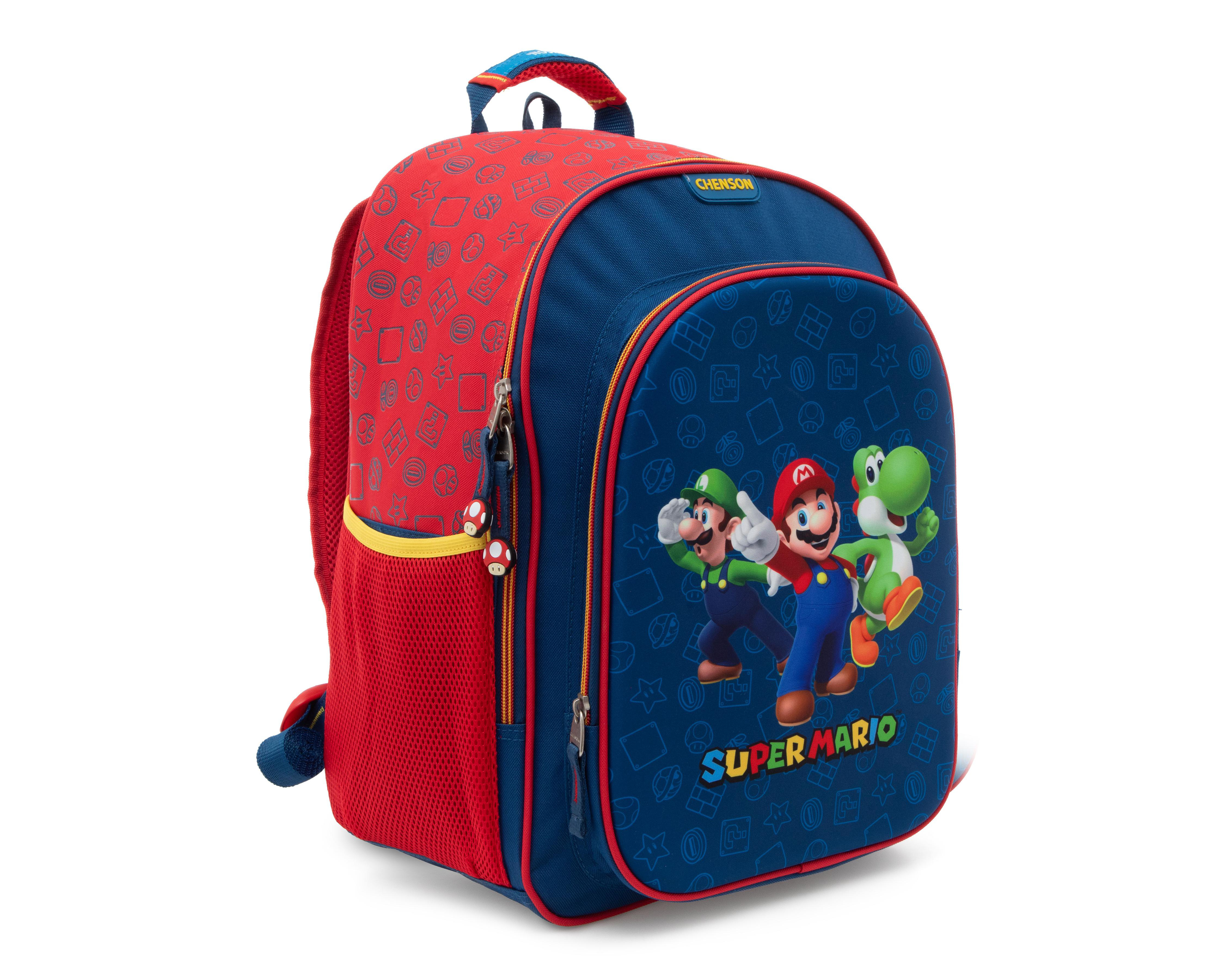Foto 3 pulgar | Mochila Chenson Super Mario Azul Estampada