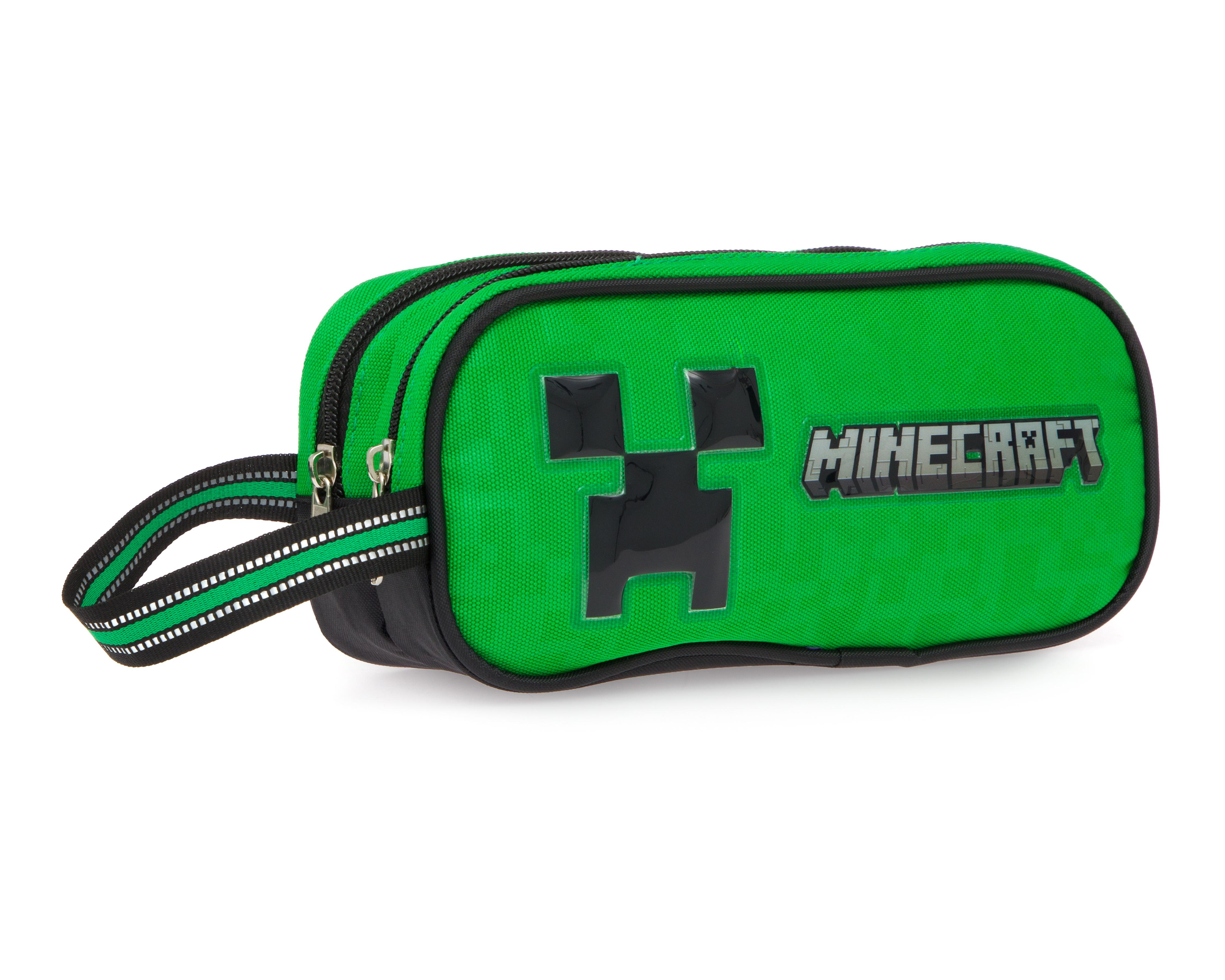 Foto 2 pulgar | Lapicera Escolar Minecraft Verde