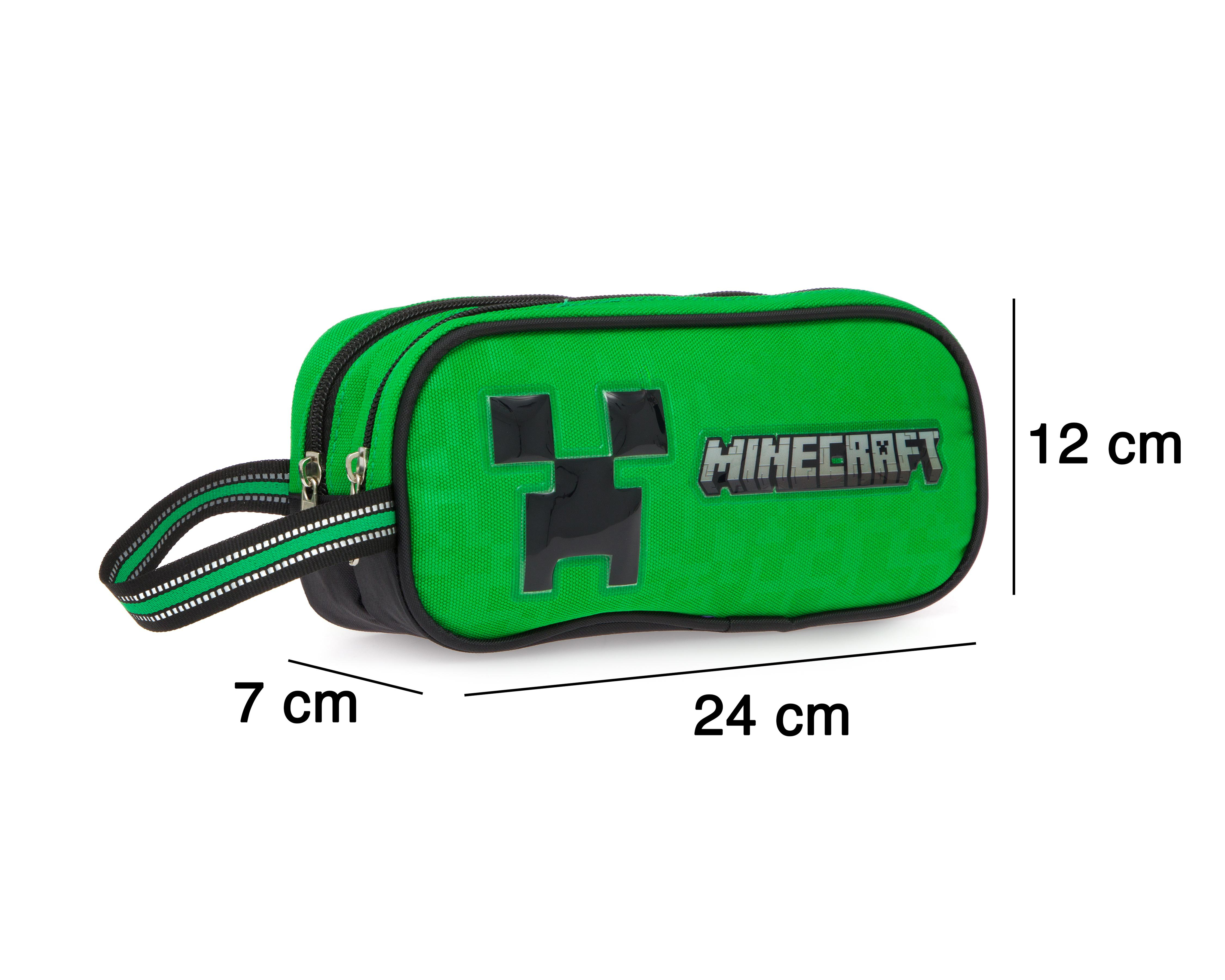 Foto 6 pulgar | Lapicera Escolar Minecraft Verde