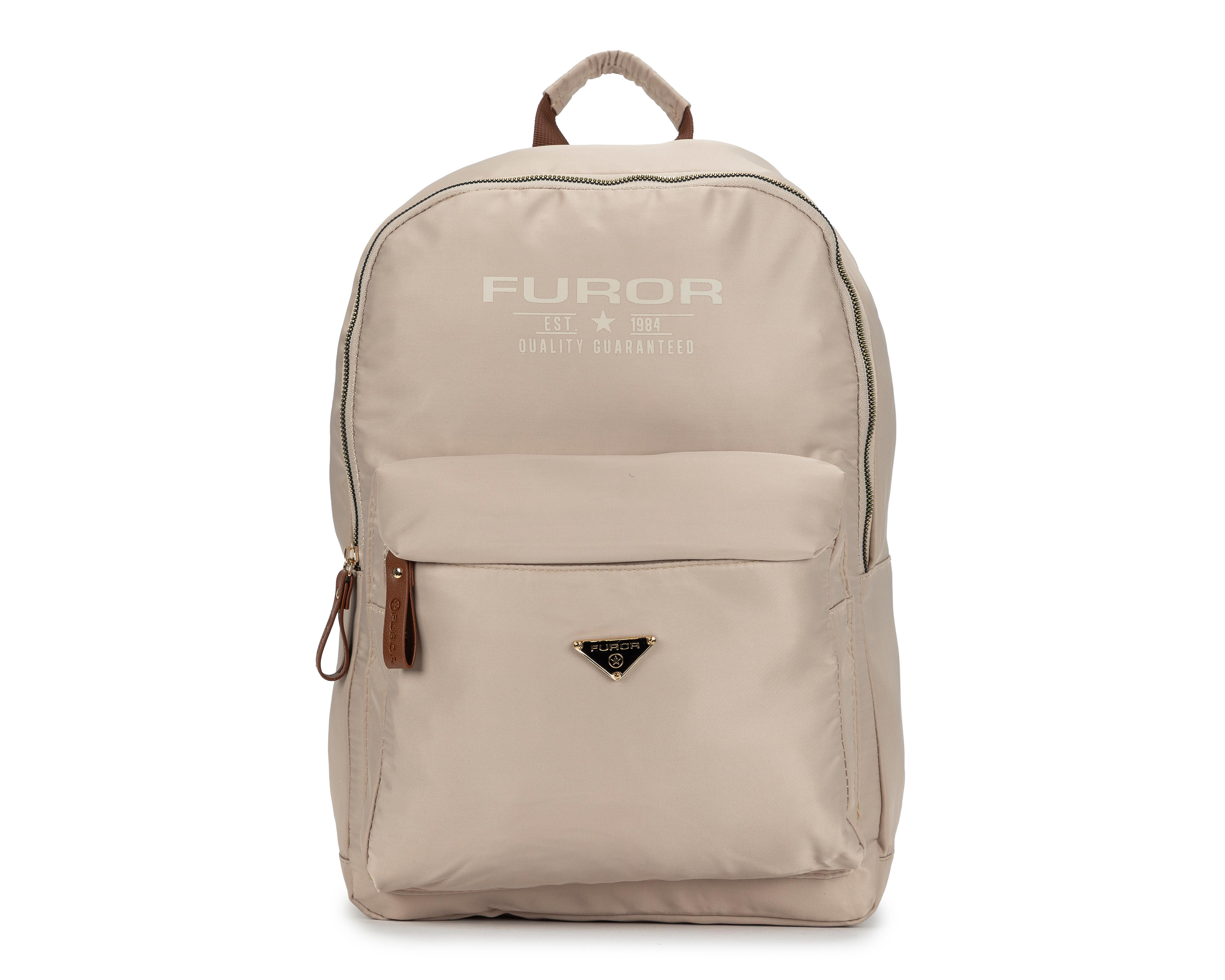 Foto 2 pulgar | Mochila Escolar Furor Beige