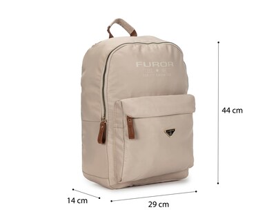 Foto 7 | Mochila Escolar Furor Beige