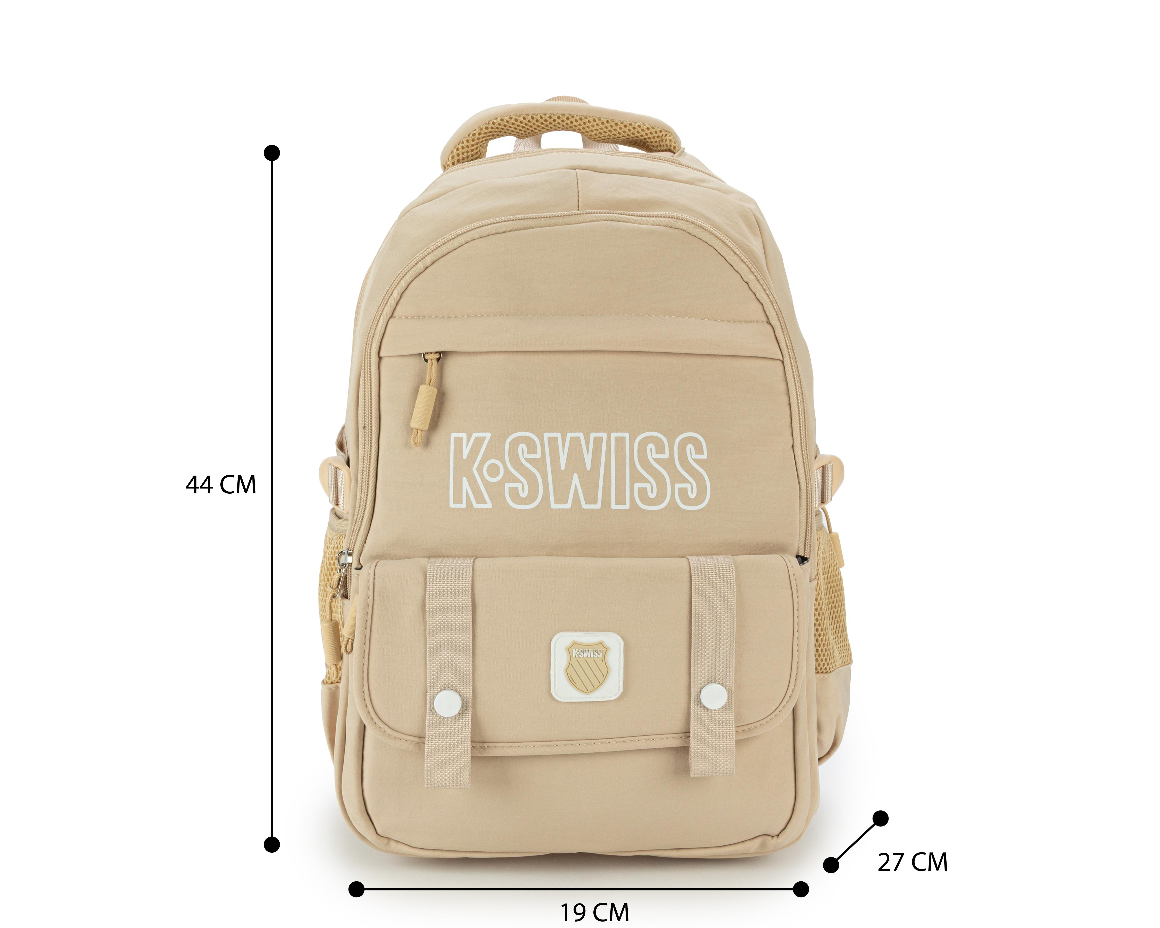 Foto 7 | Mochila Escolar K-Swiss Beige