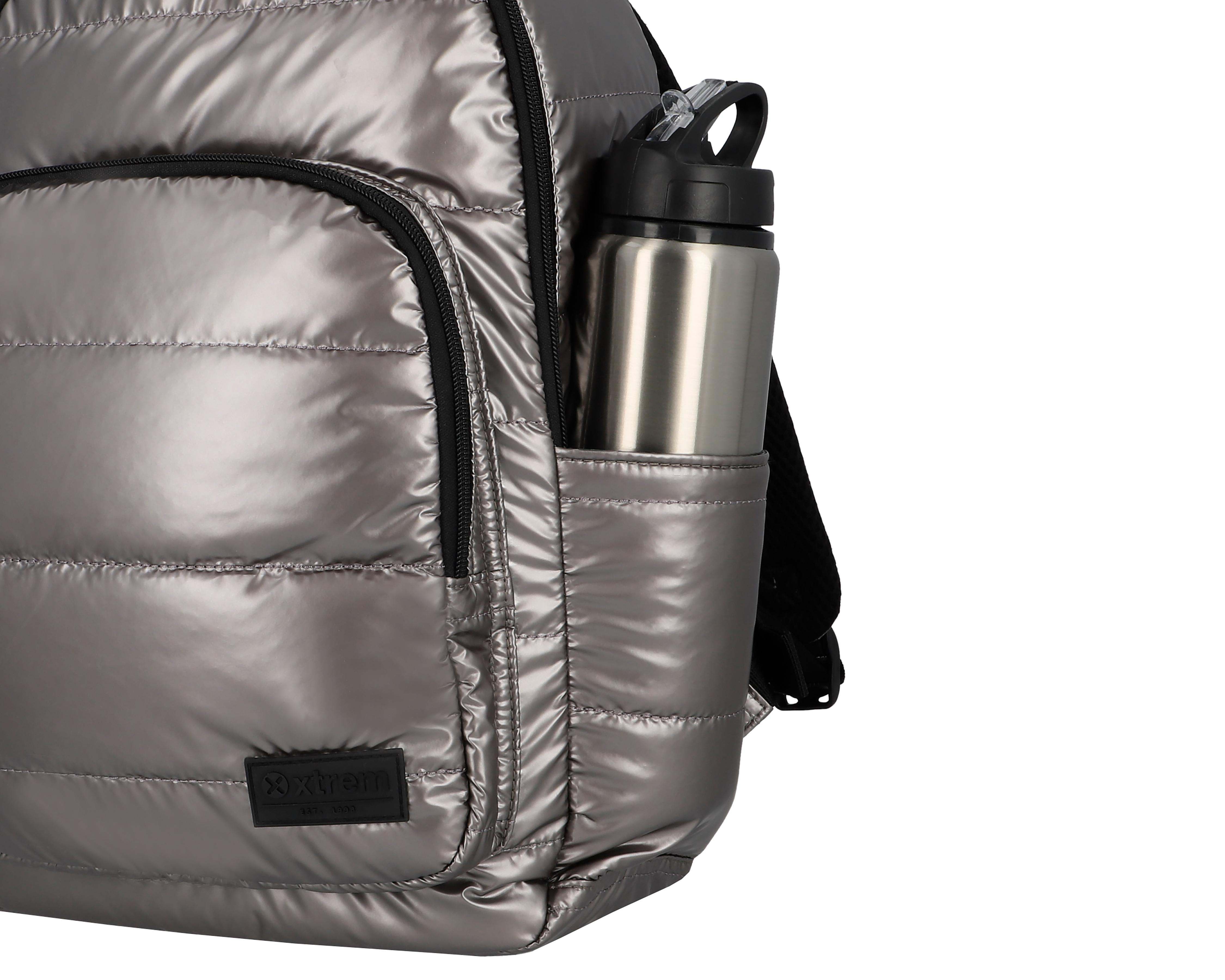 Foto 5 pulgar | Mochila Escolar Xtrem Plateada