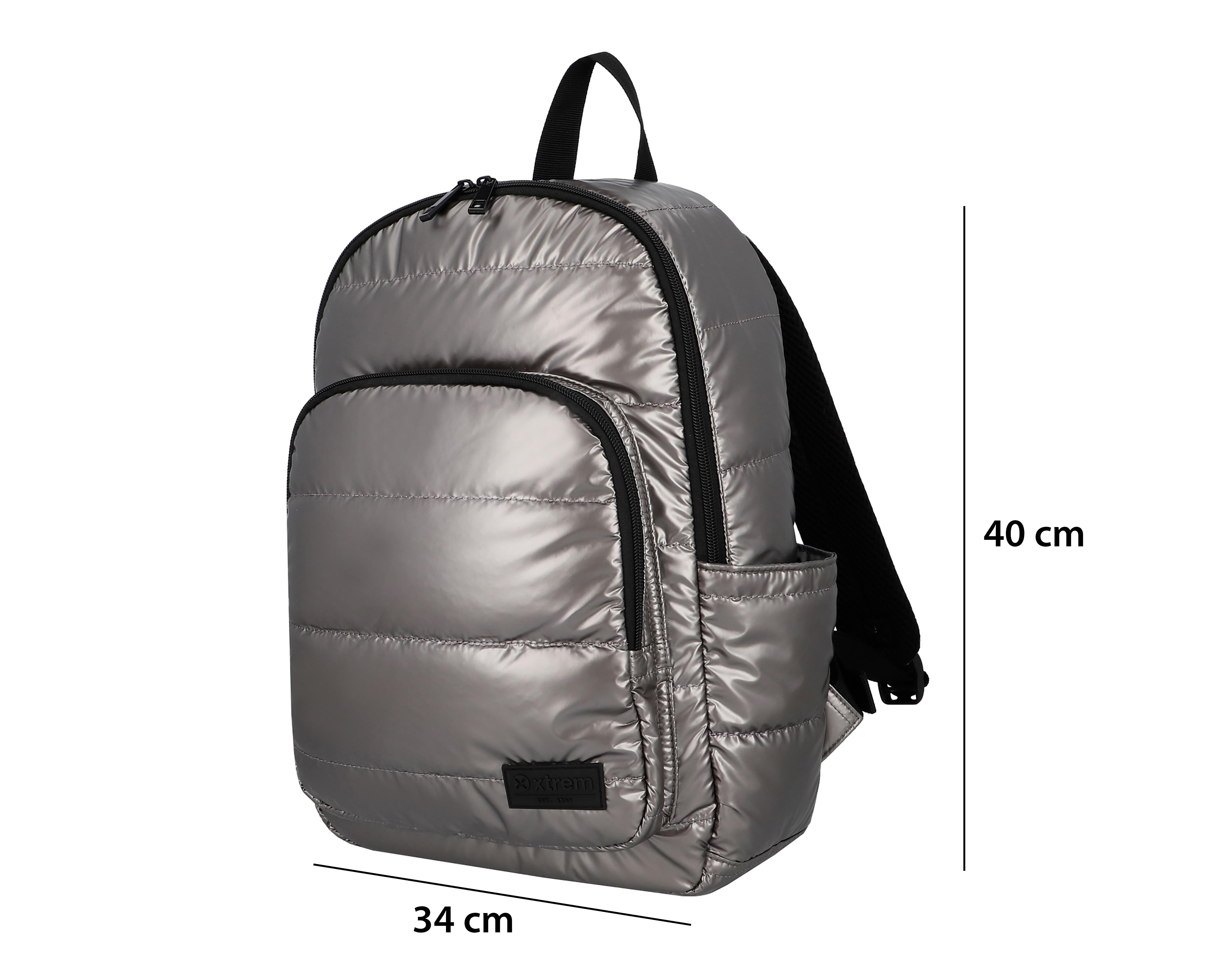 Foto 8 pulgar | Mochila Escolar Xtrem Plateada