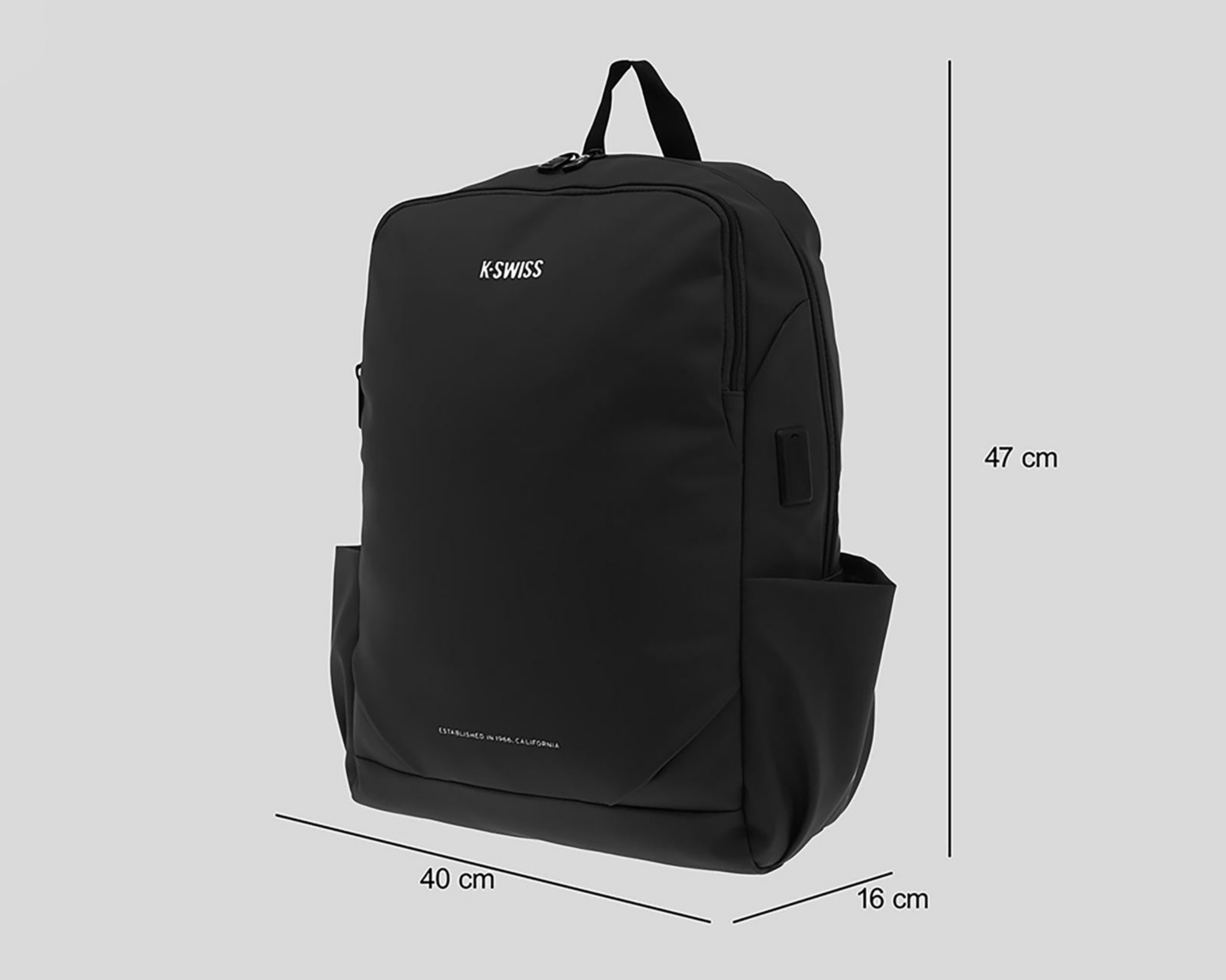 Foto 8 pulgar | Mochila K-Swiss Narvan Negra