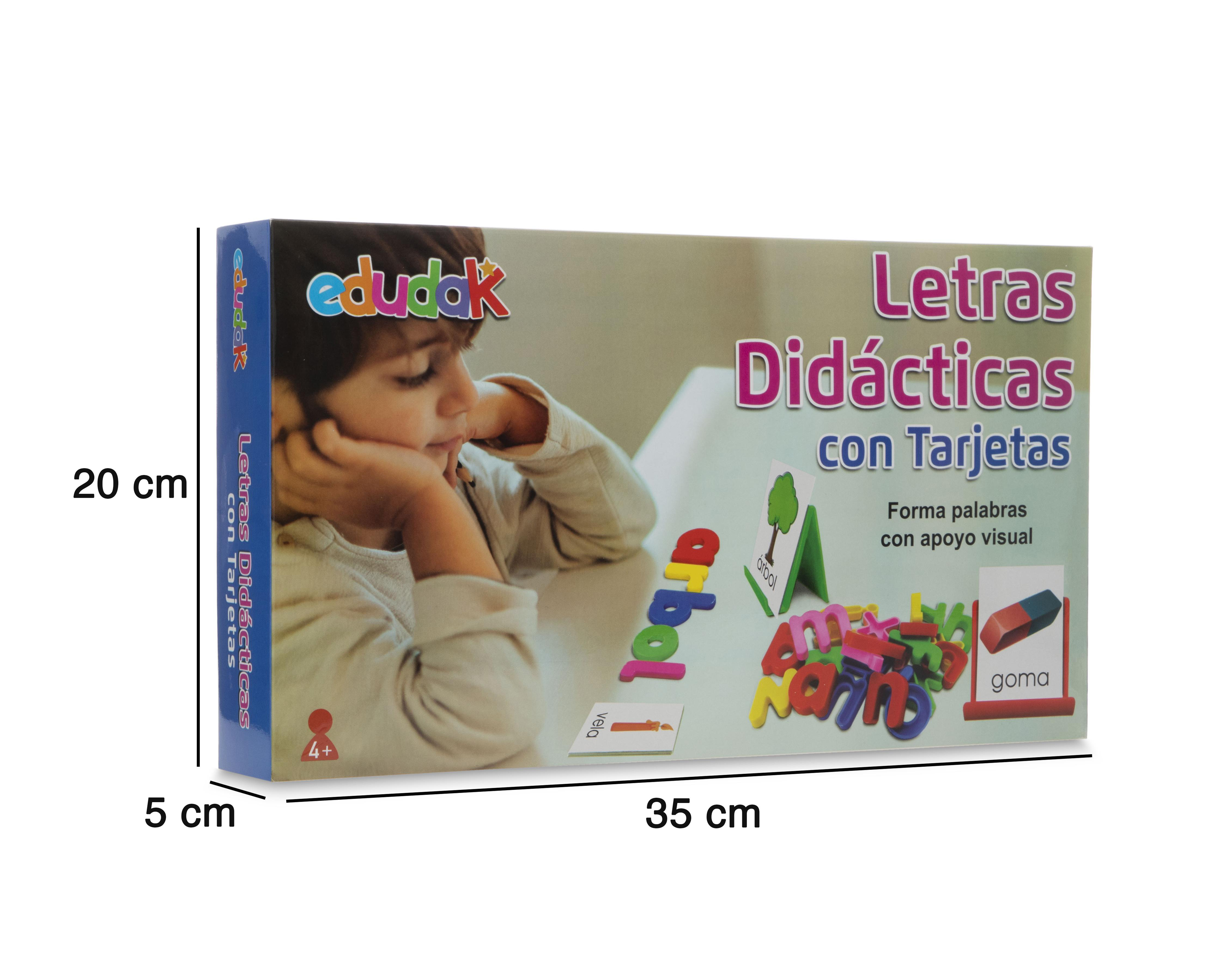 Foto 5 pulgar | Letras Didácticas con Tarjetas Edudak