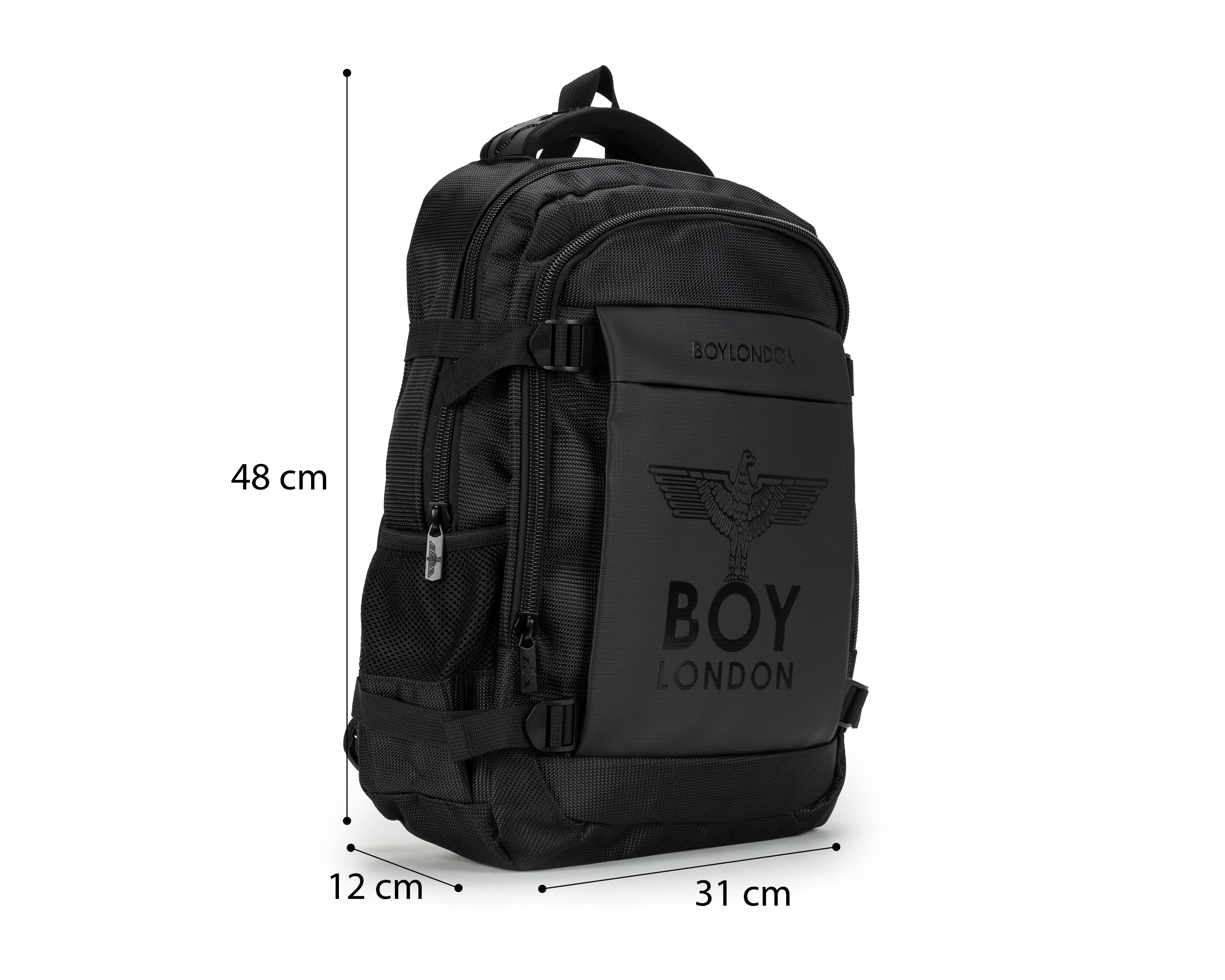 Foto 8 pulgar | Mochila Boy London MF-25-18 Negra
