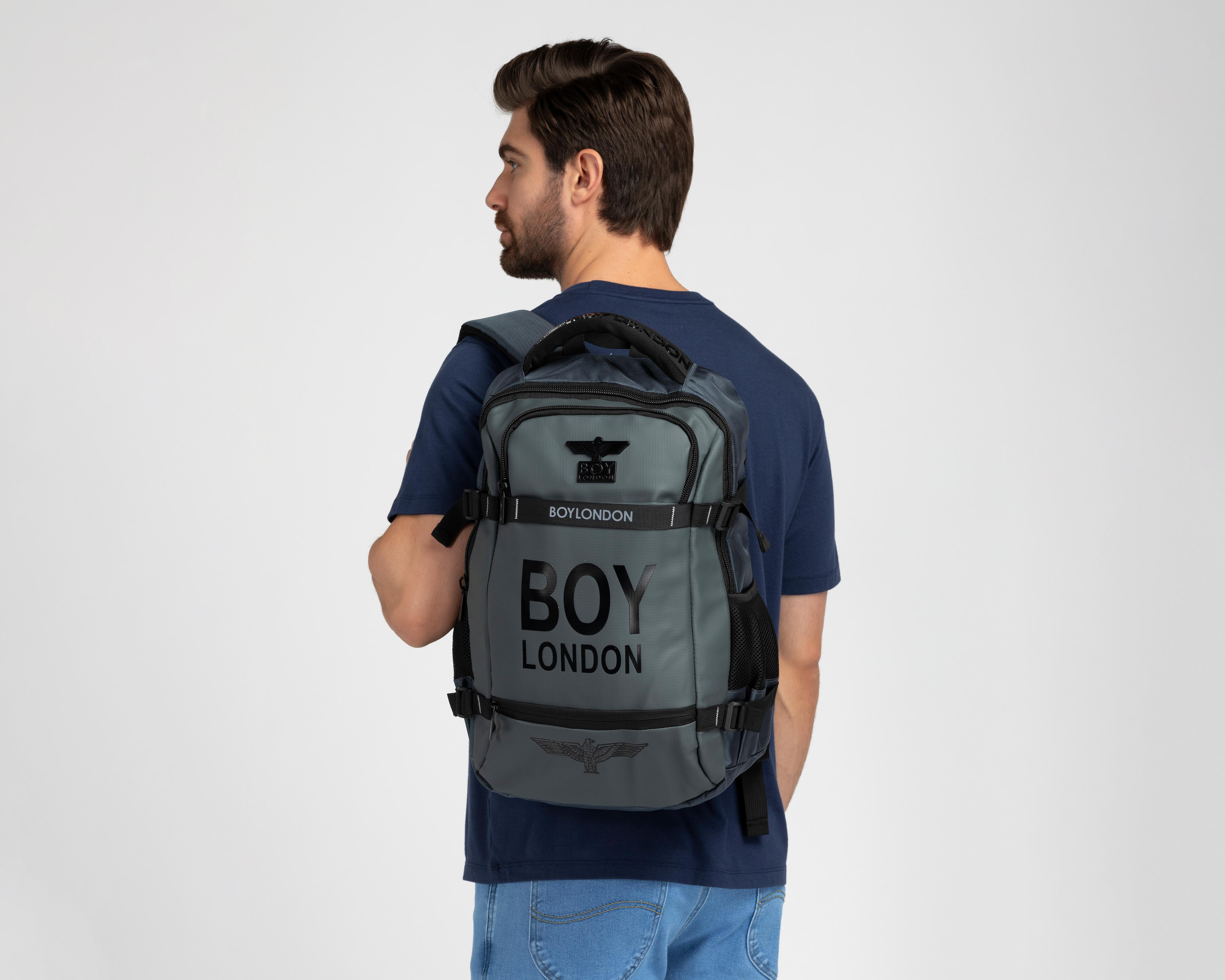 Foto 9 pulgar | Mochila Boy London Gris