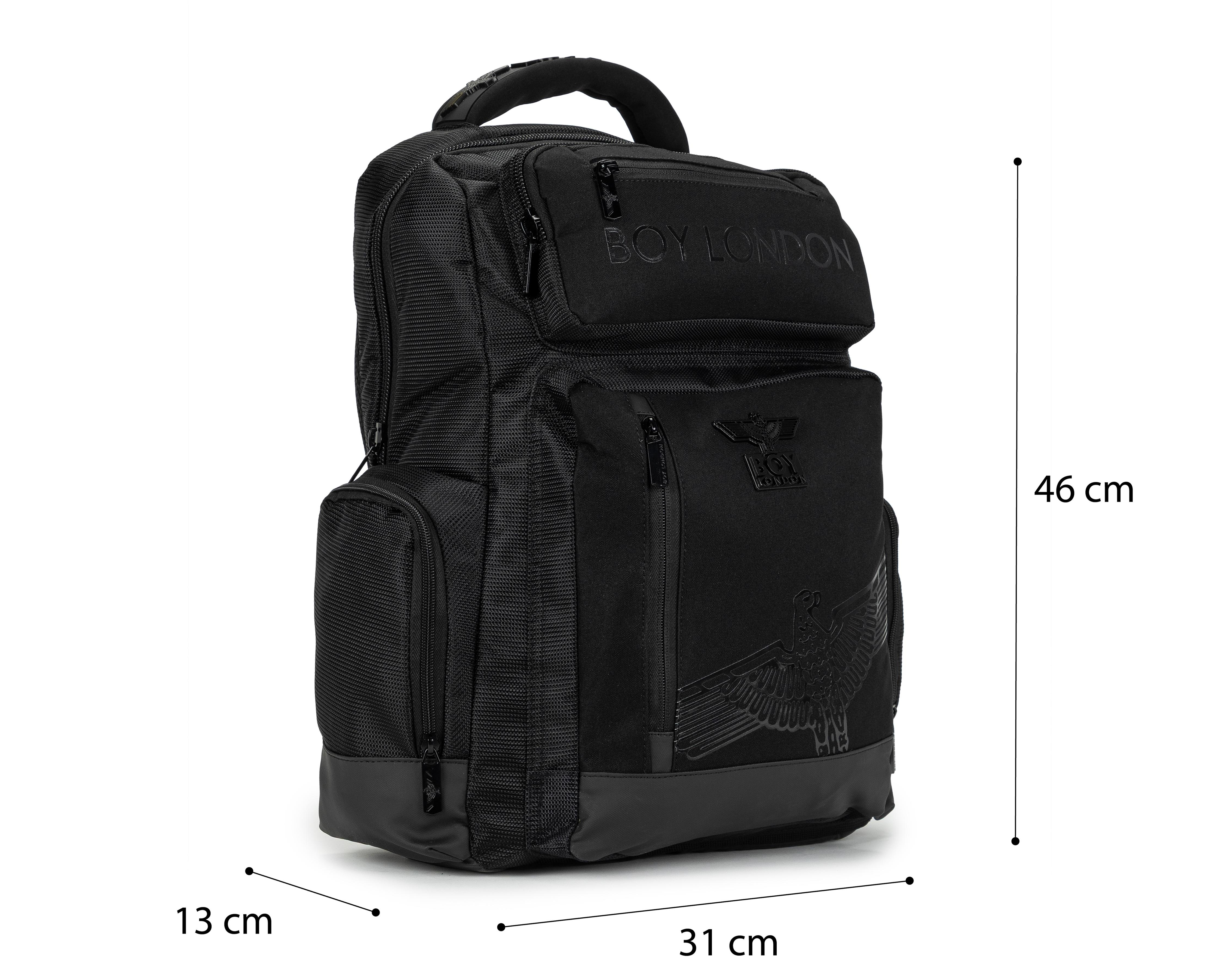Foto 8 pulgar | Mochila Boy London Boy-89-25 Negra