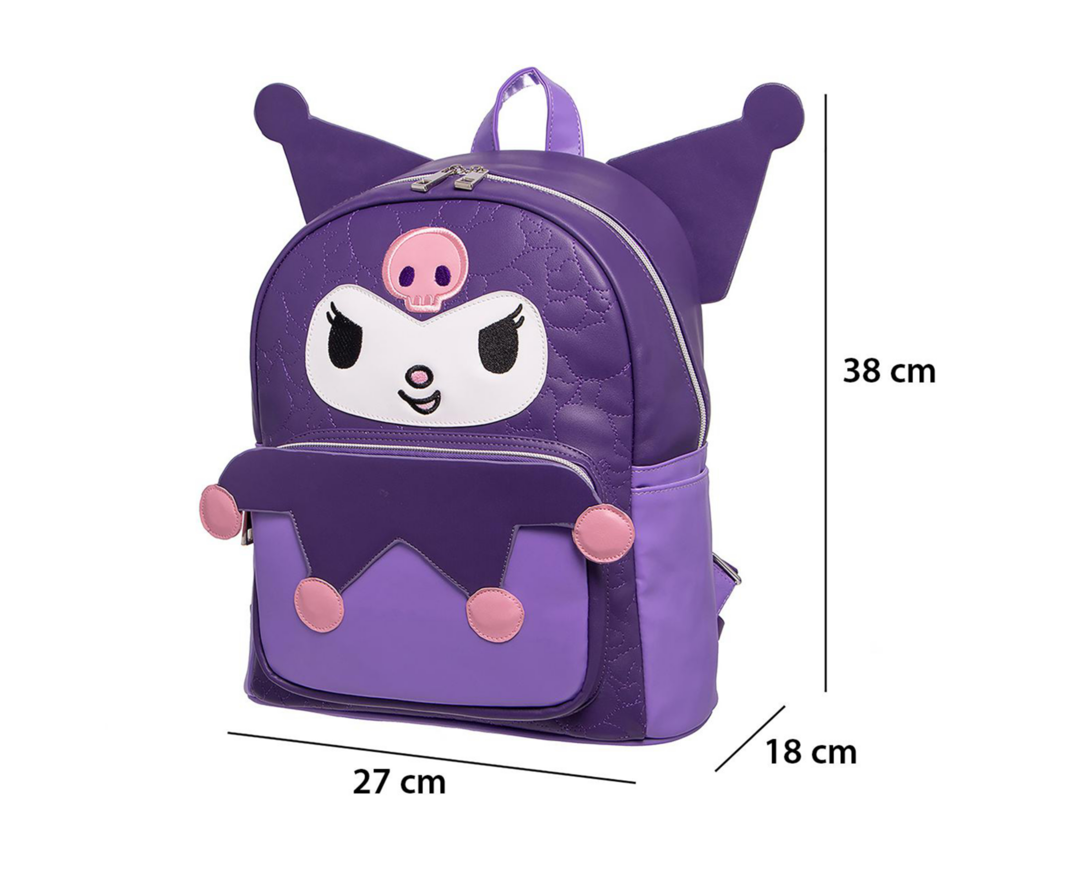 Foto 8 pulgar | Mochila Kuromi Morada