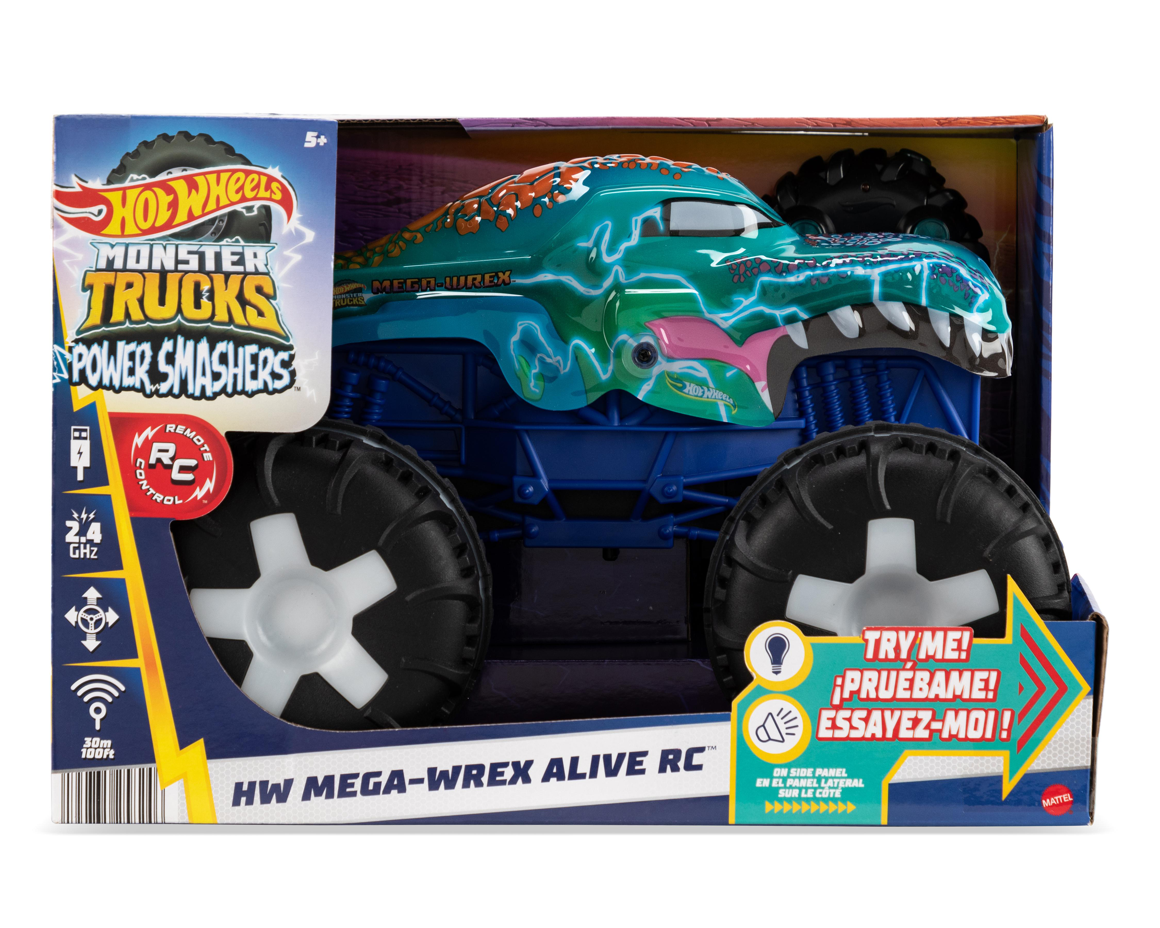 Foto 2 pulgar | Carro de Control Remoto Hot Wheels Monster Trucks Power Smashers
