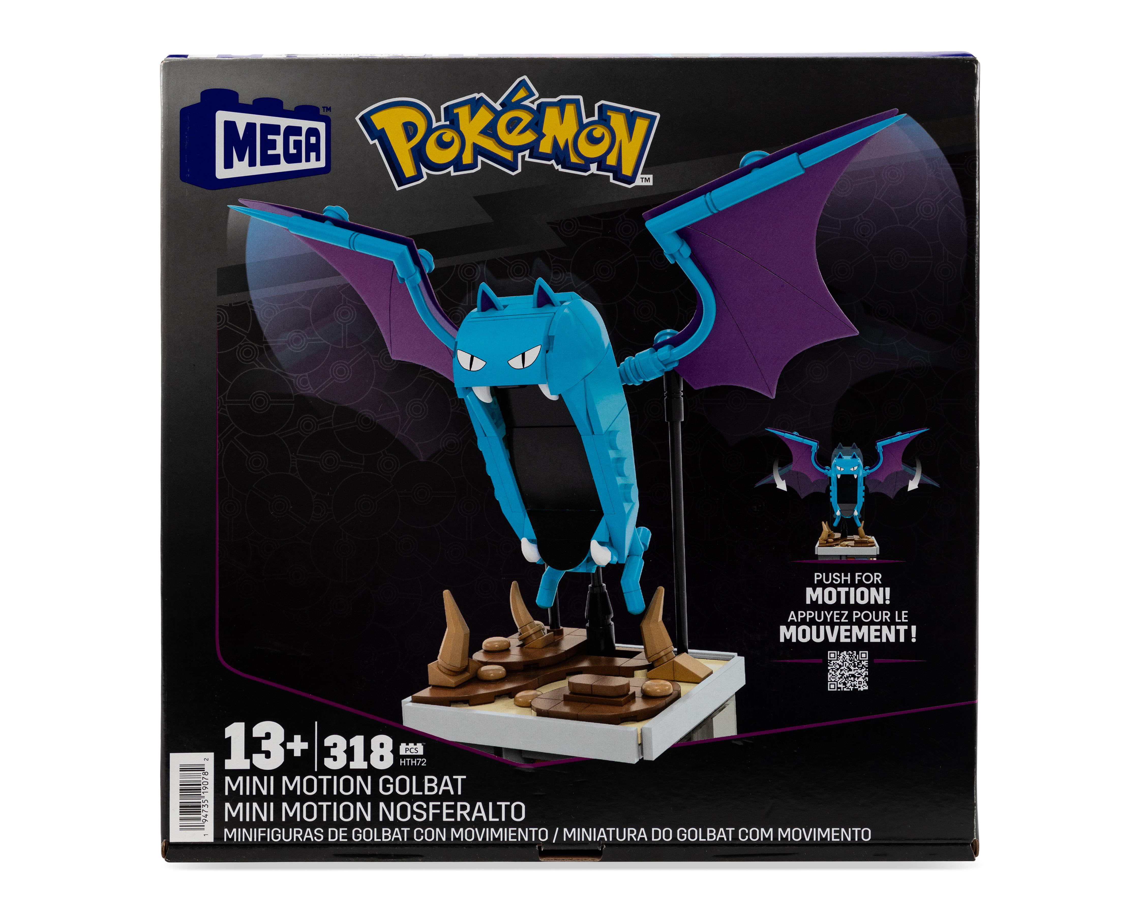 Foto 2 pulgar | Minifigura de Golbat Mega Bloks Pokémon con Movimiento