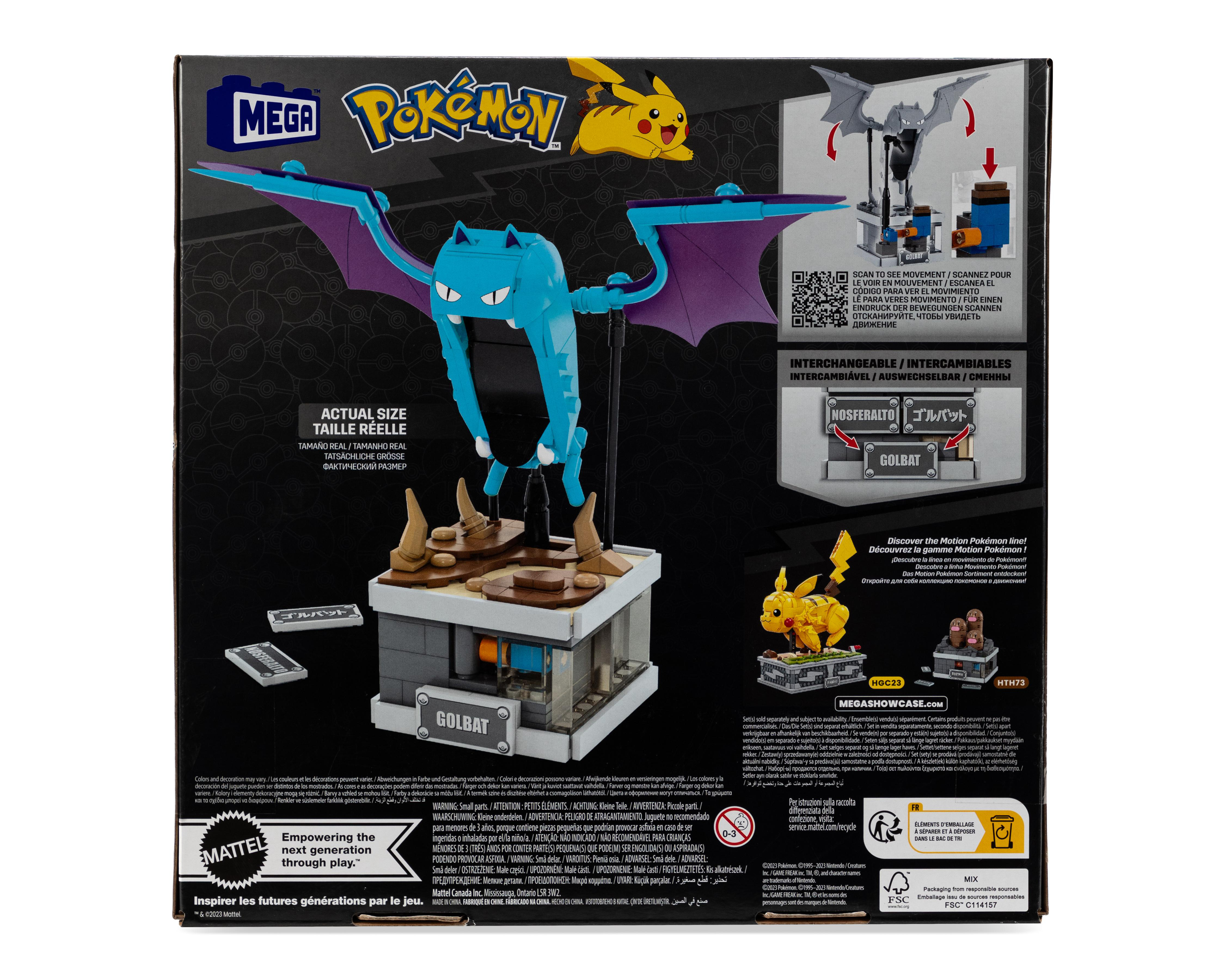 Foto 3 pulgar | Minifigura de Golbat Mega Bloks Pokémon con Movimiento