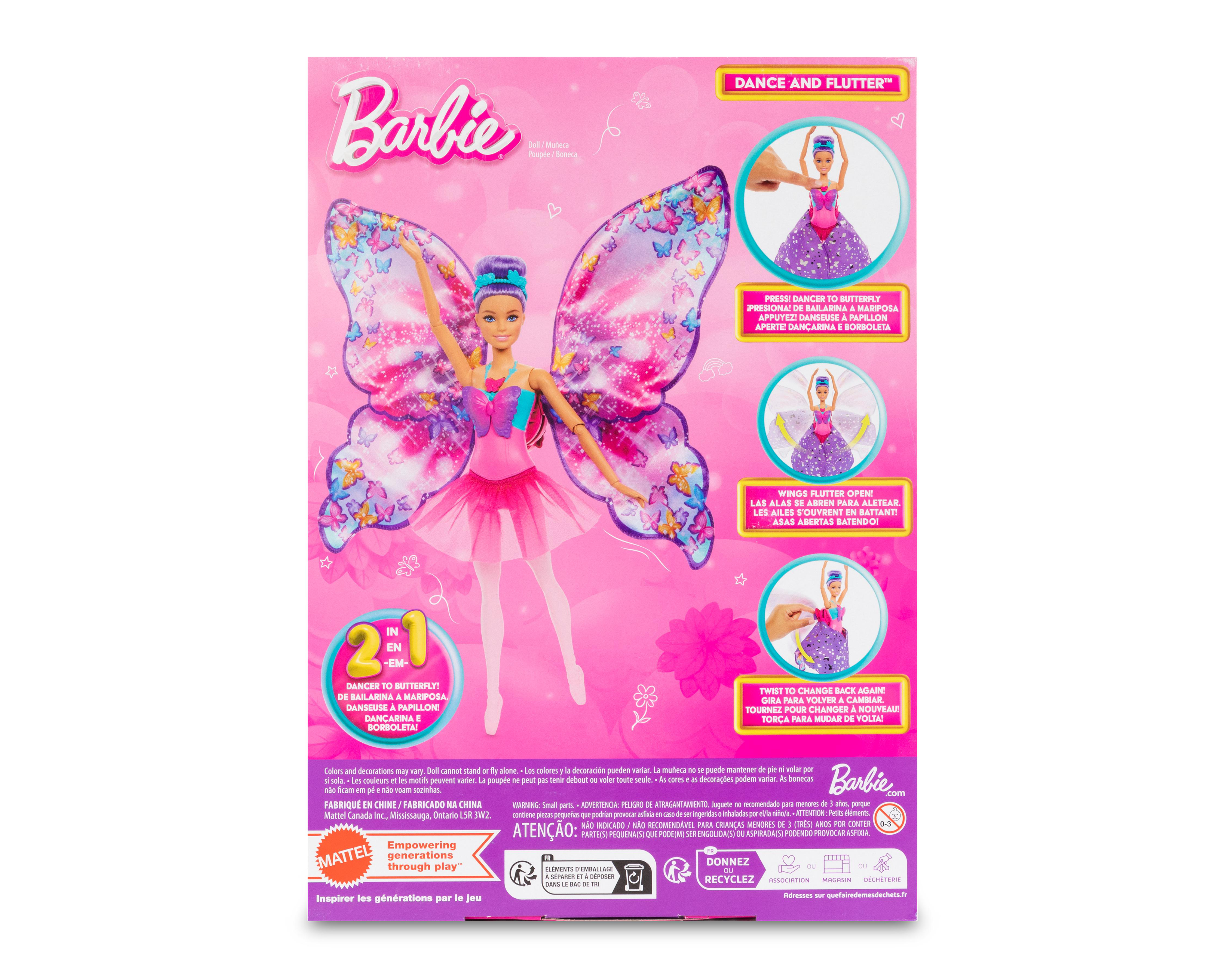 Foto 3 pulgar | Muñeca Barbie Dance and Flutter