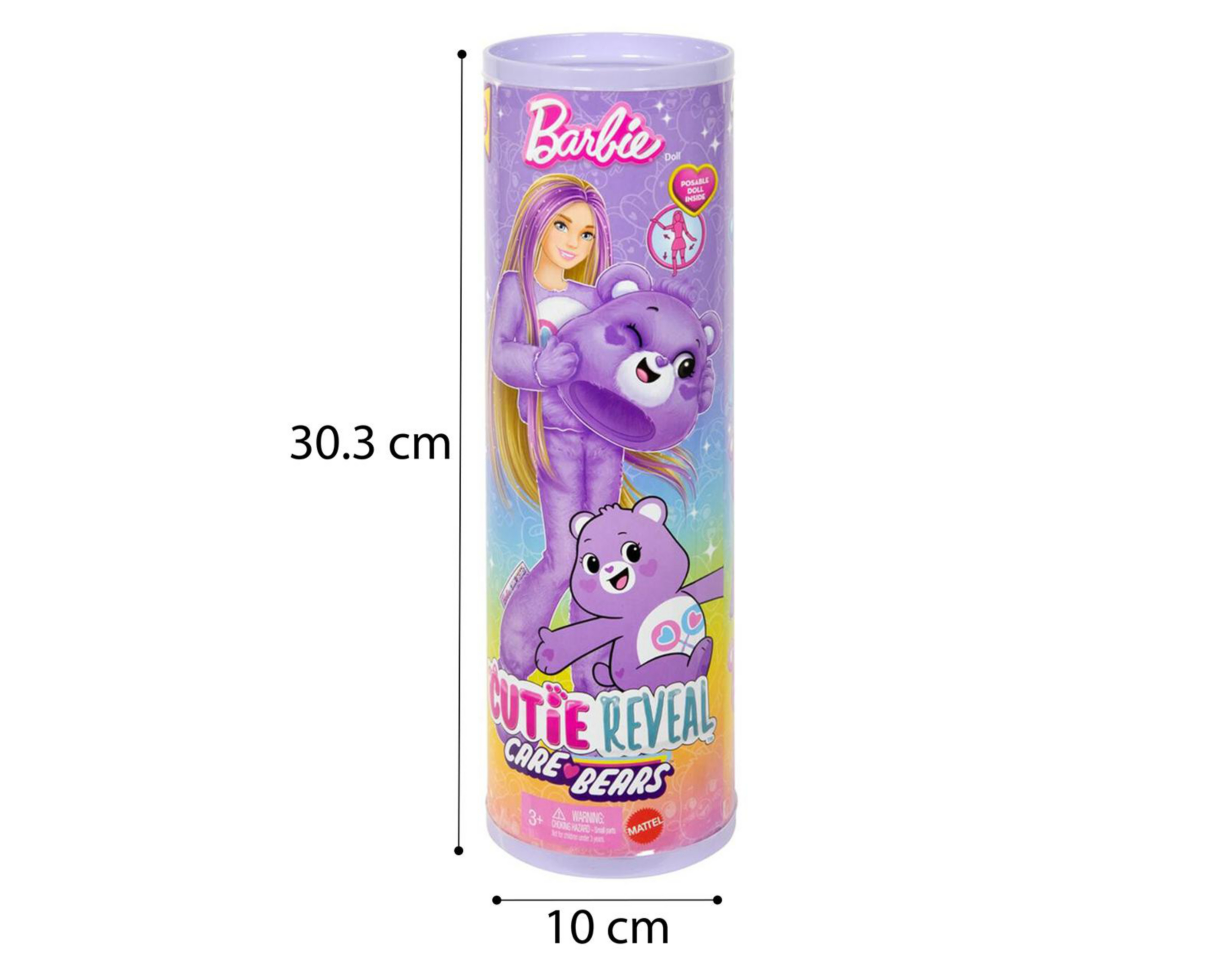 Foto 11 pulgar | Muñeca Barbie Cutie Reveal Care Bears 1 Pieza al Azar