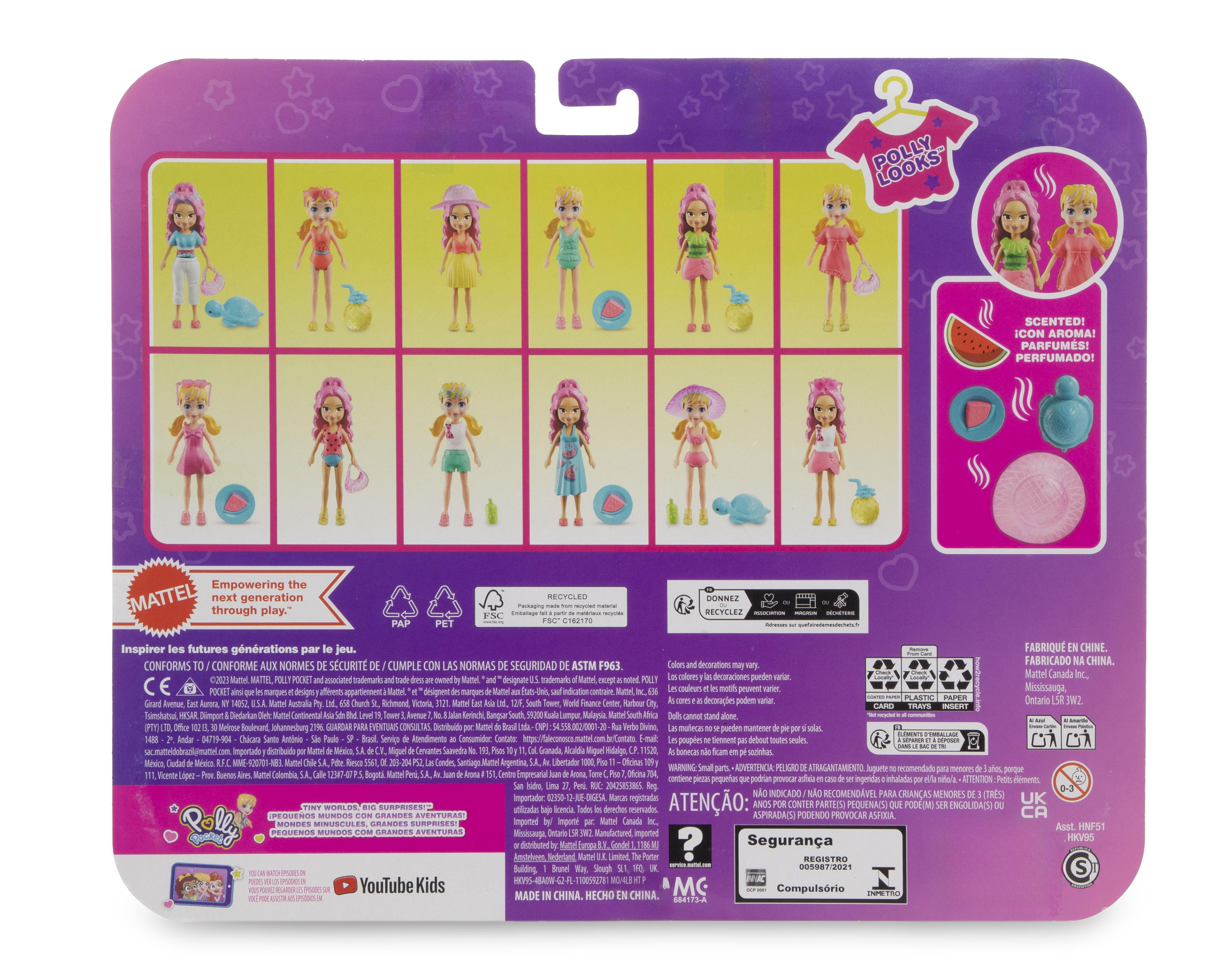 Foto 2 | Polly Pocket Modas Diversión de Playa Tropical