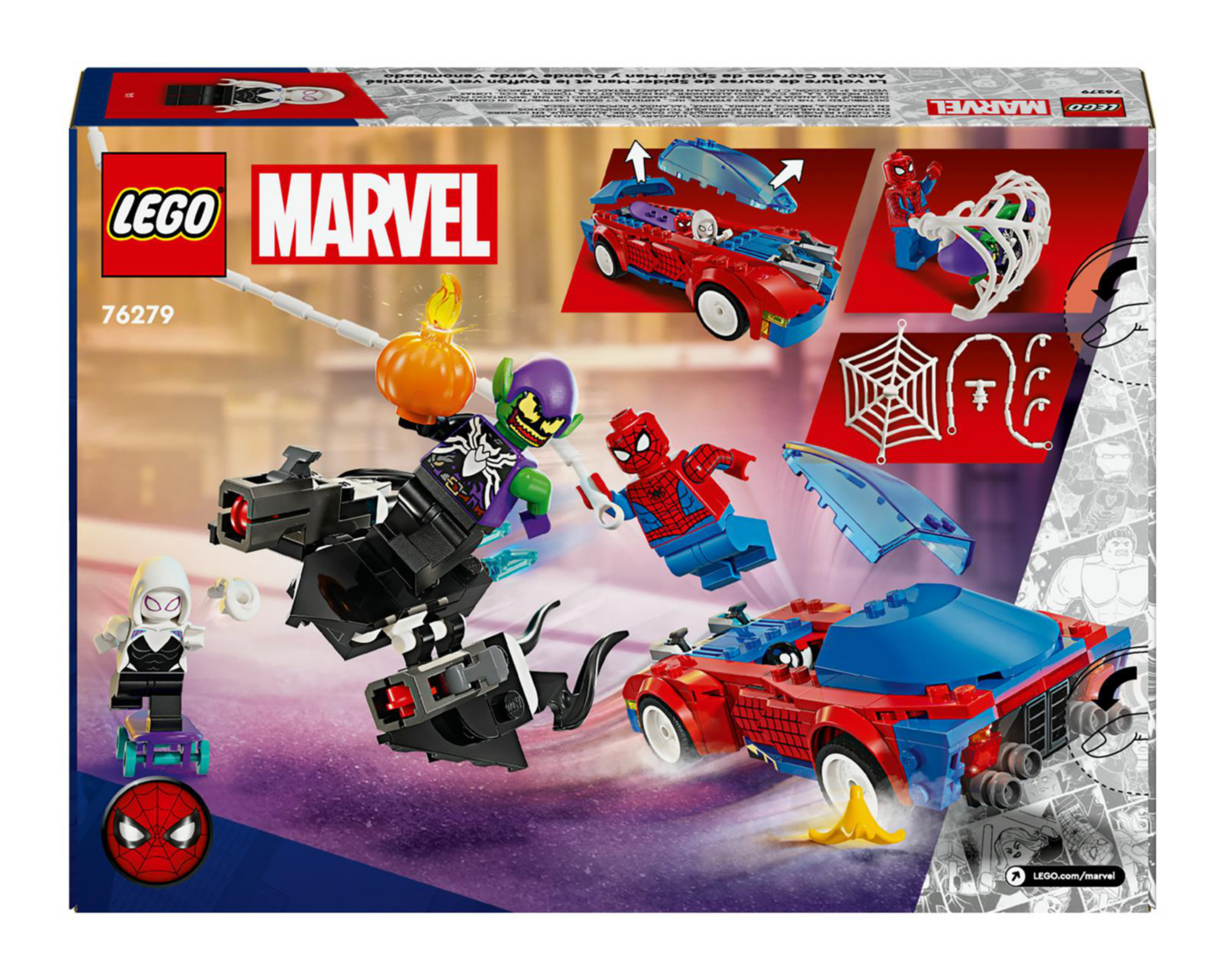 Foto 10 pulgar | LEGO Marvel: Coche de Carreras de Spider-Man y Duende Verde
