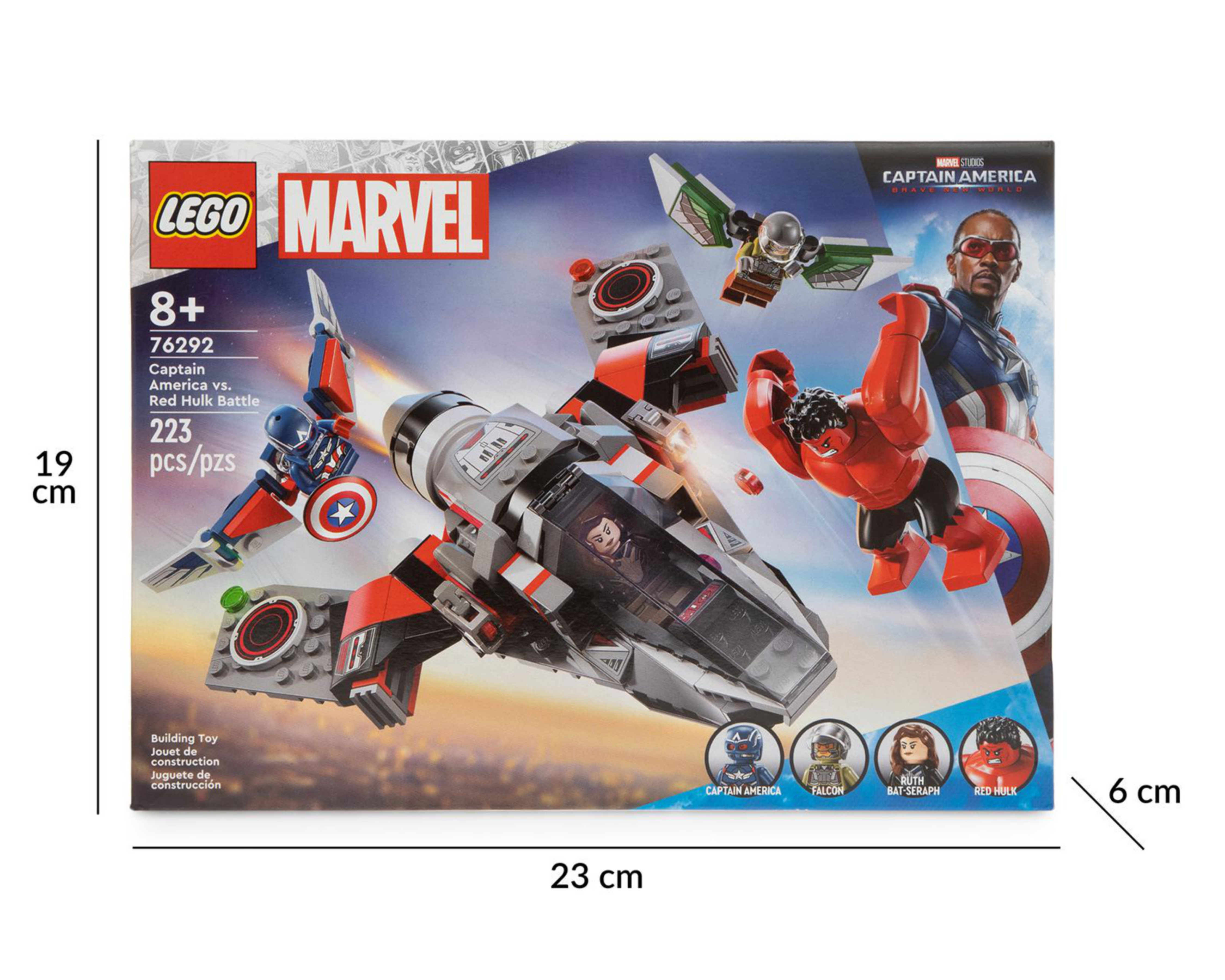 Foto 10 | LEGO Marvel: Batalla entre el Capitán América y Hulk