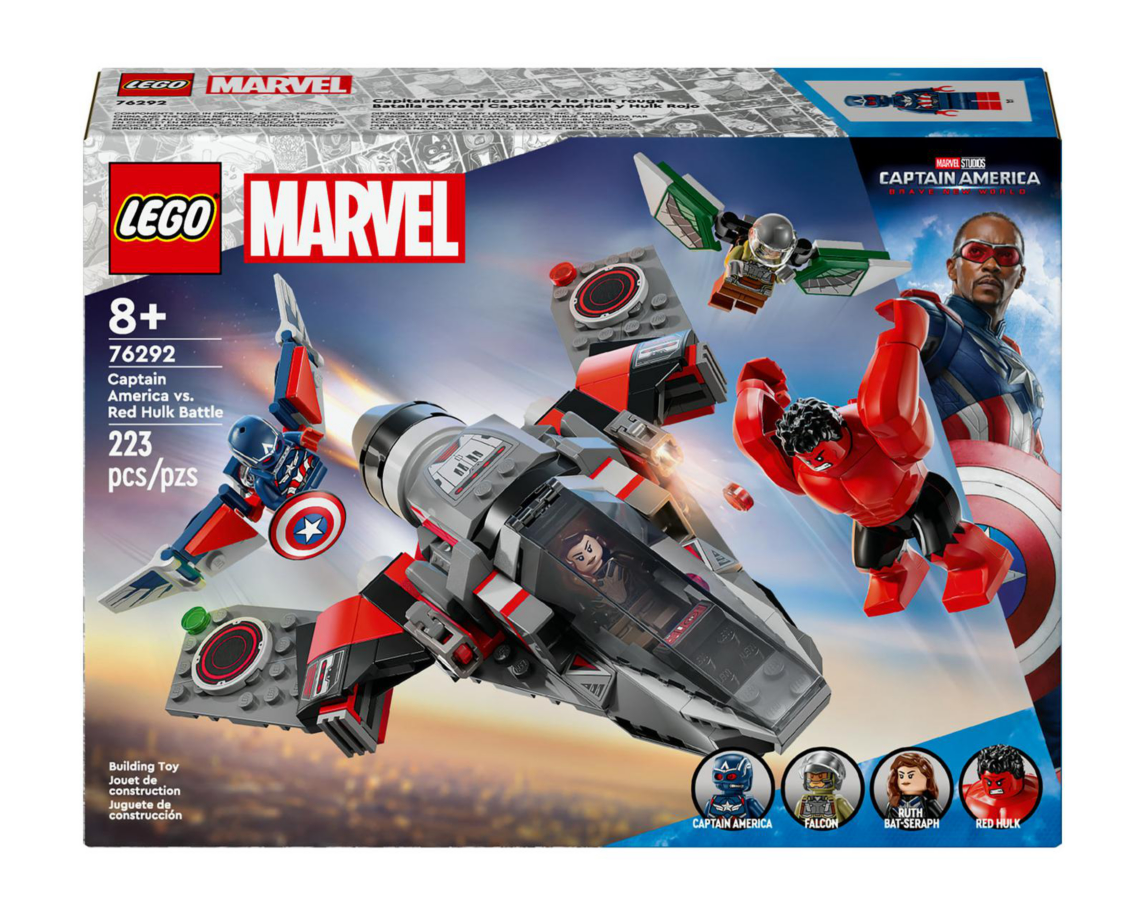 Foto 2 | LEGO Marvel: Batalla entre el Capitán América y Hulk