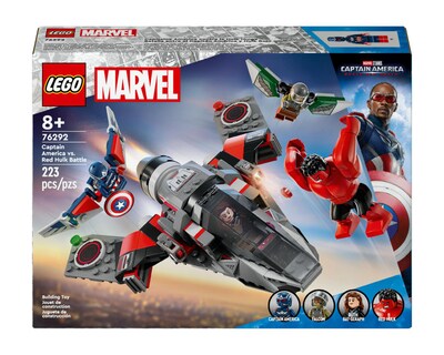 Foto 2 | LEGO Marvel: Batalla entre el Capitán América y Hulk