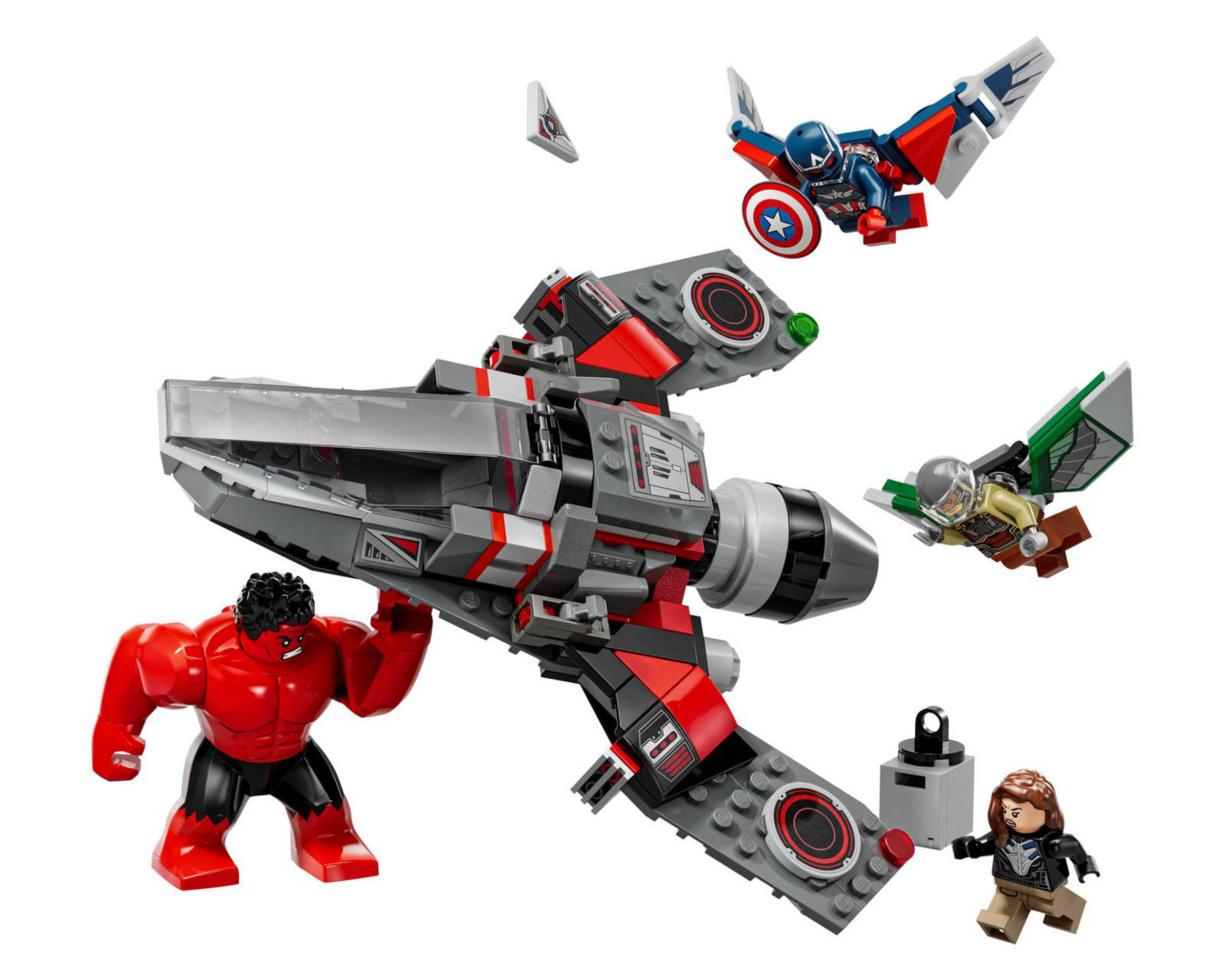 Foto 4 pulgar | LEGO Marvel: Batalla entre el Capitán América y Hulk