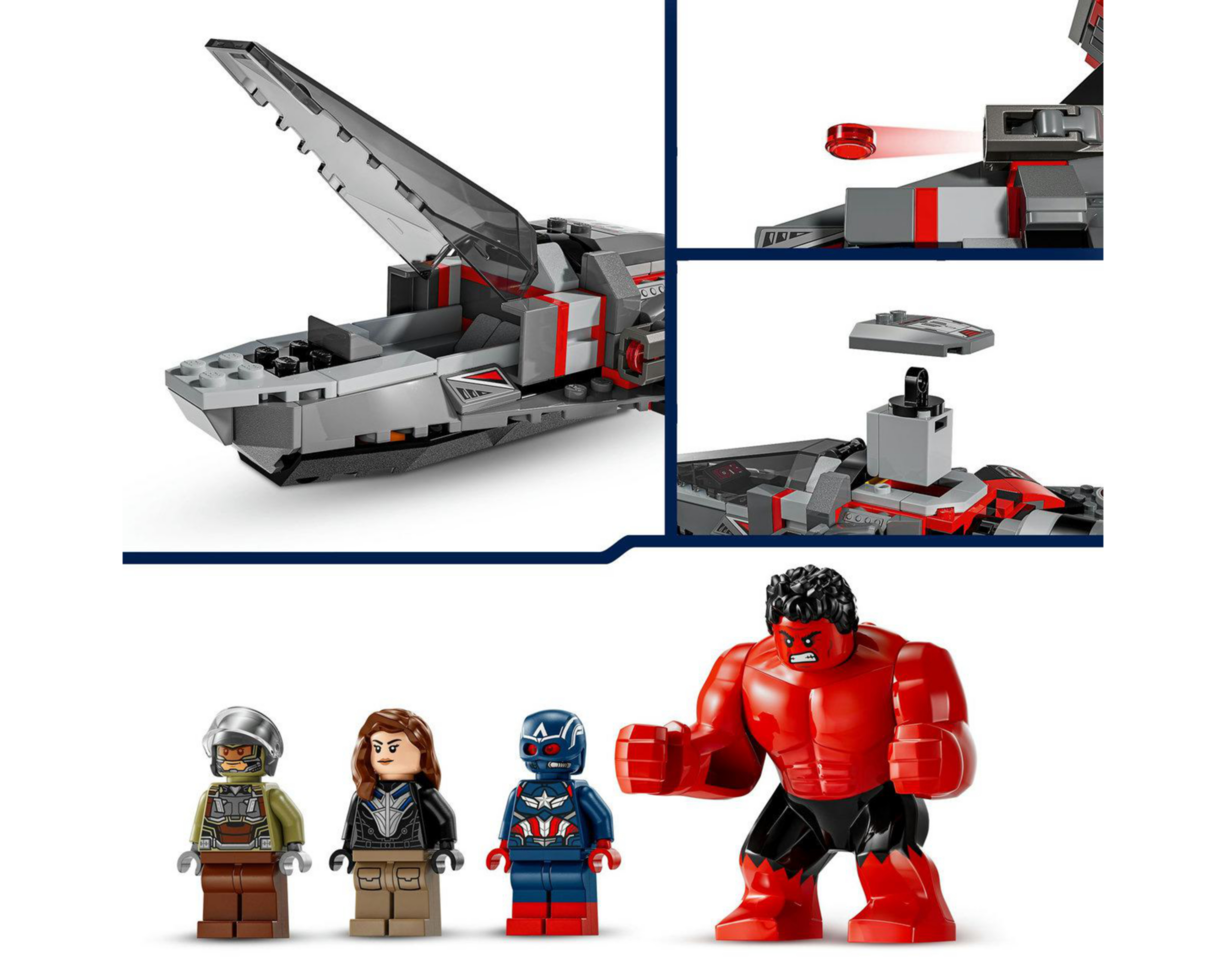 Foto 7 | LEGO Marvel: Batalla entre el Capitán América y Hulk