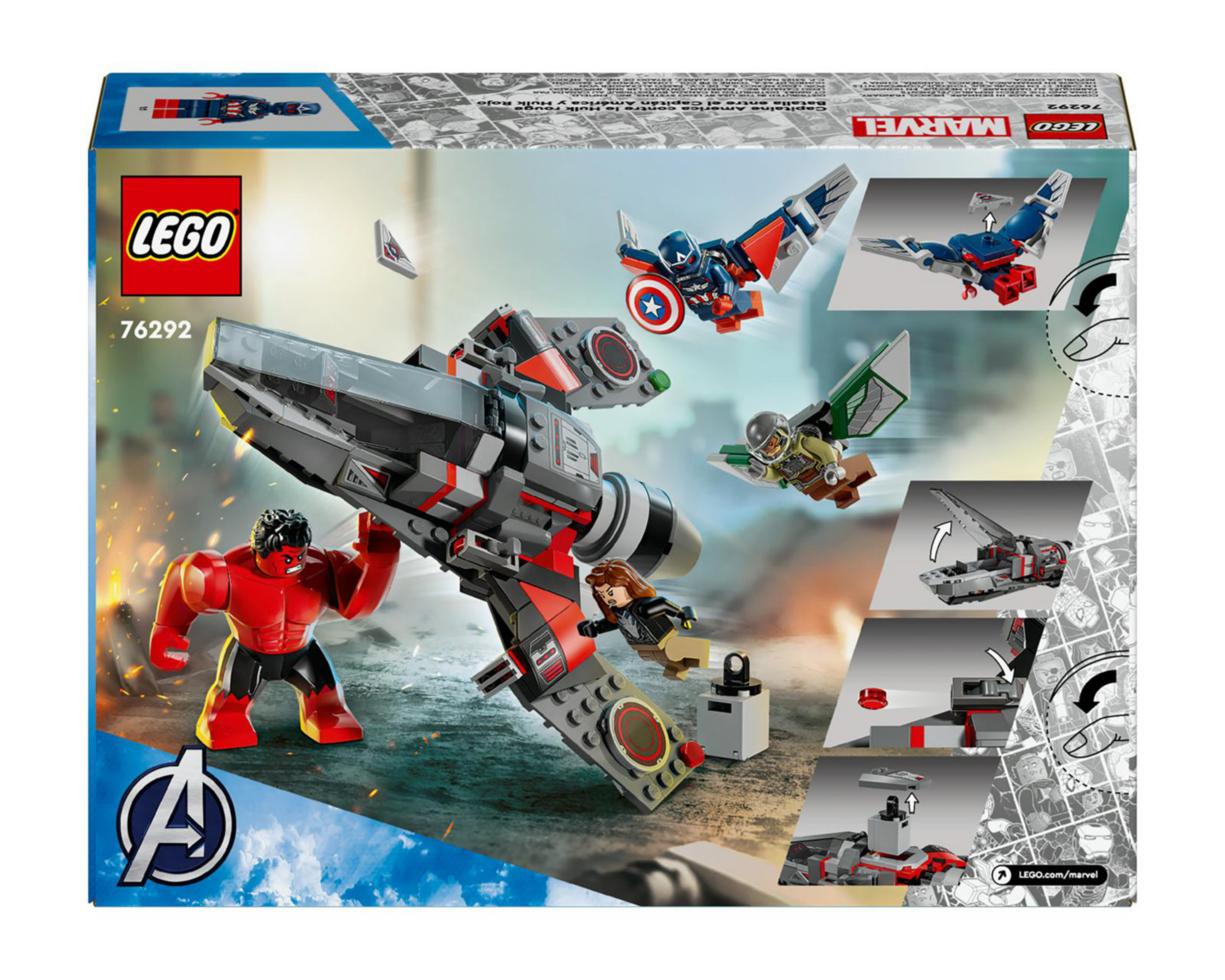 Foto 10 pulgar | LEGO Marvel: Batalla entre el Capitán América y Hulk