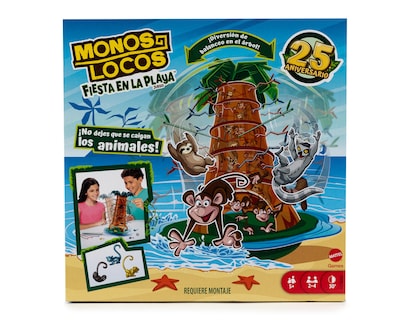 Foto 1 | Juego de Mesa Monos Locos Fiesta en la Playa Mattel