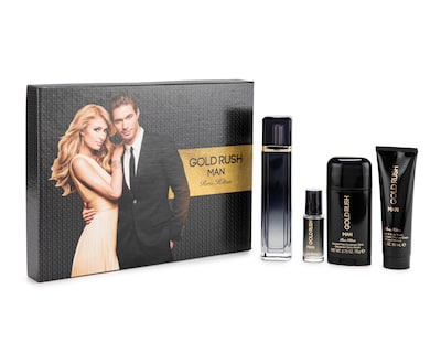 Foto 1 | Estuche para Hombre Paris Hilton Gold Rush Man 4 Piezas