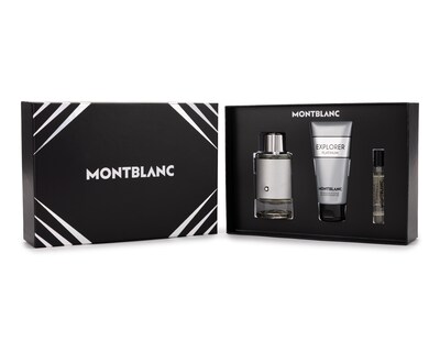 Foto 4 | Estuche para Hombre Montblanc Explorer Platinum 3 Piezas