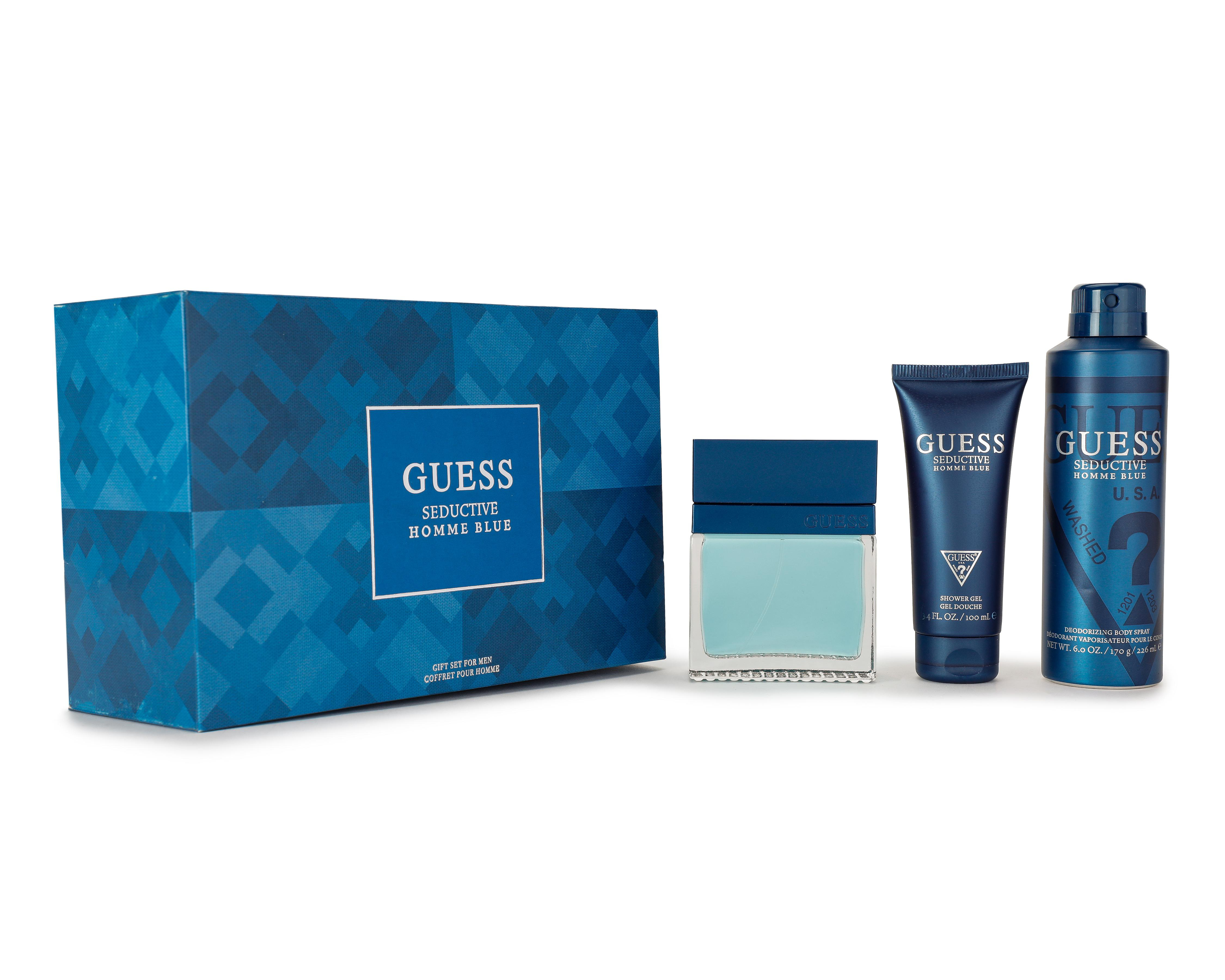 Foto 2 pulgar | Estuche para Hombre Guess Seductive Homme Blue 4 Piezas