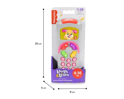 Foto 3 | Juguete para Bebé Fisher-Price Ríe y Aprende Control Remoto de Hermanita
